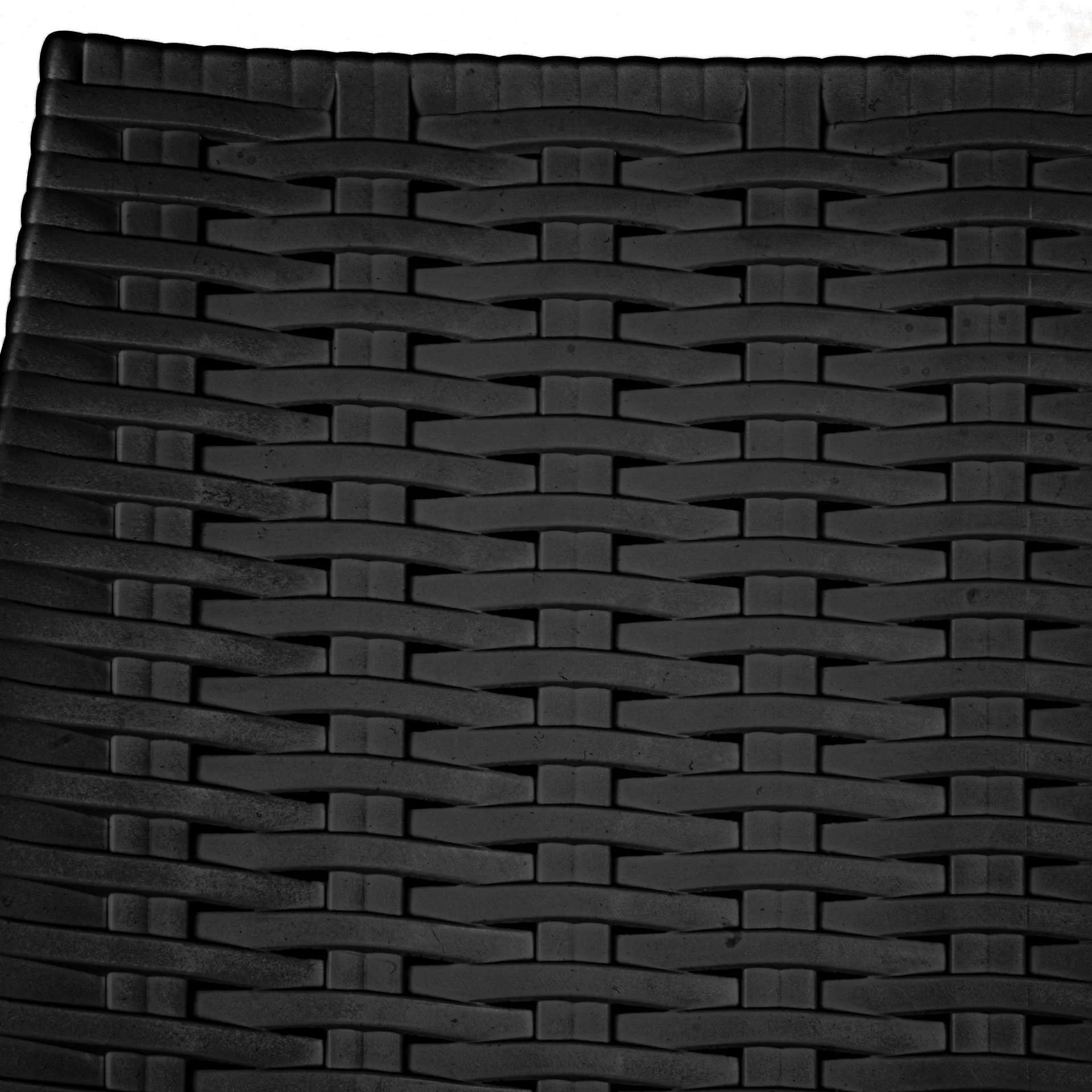 LeisureMod Kent 5-Piece Outdoor Dining Set with Plastic Square Table and 4 Stackable Chairs with Weave Design - Image 48