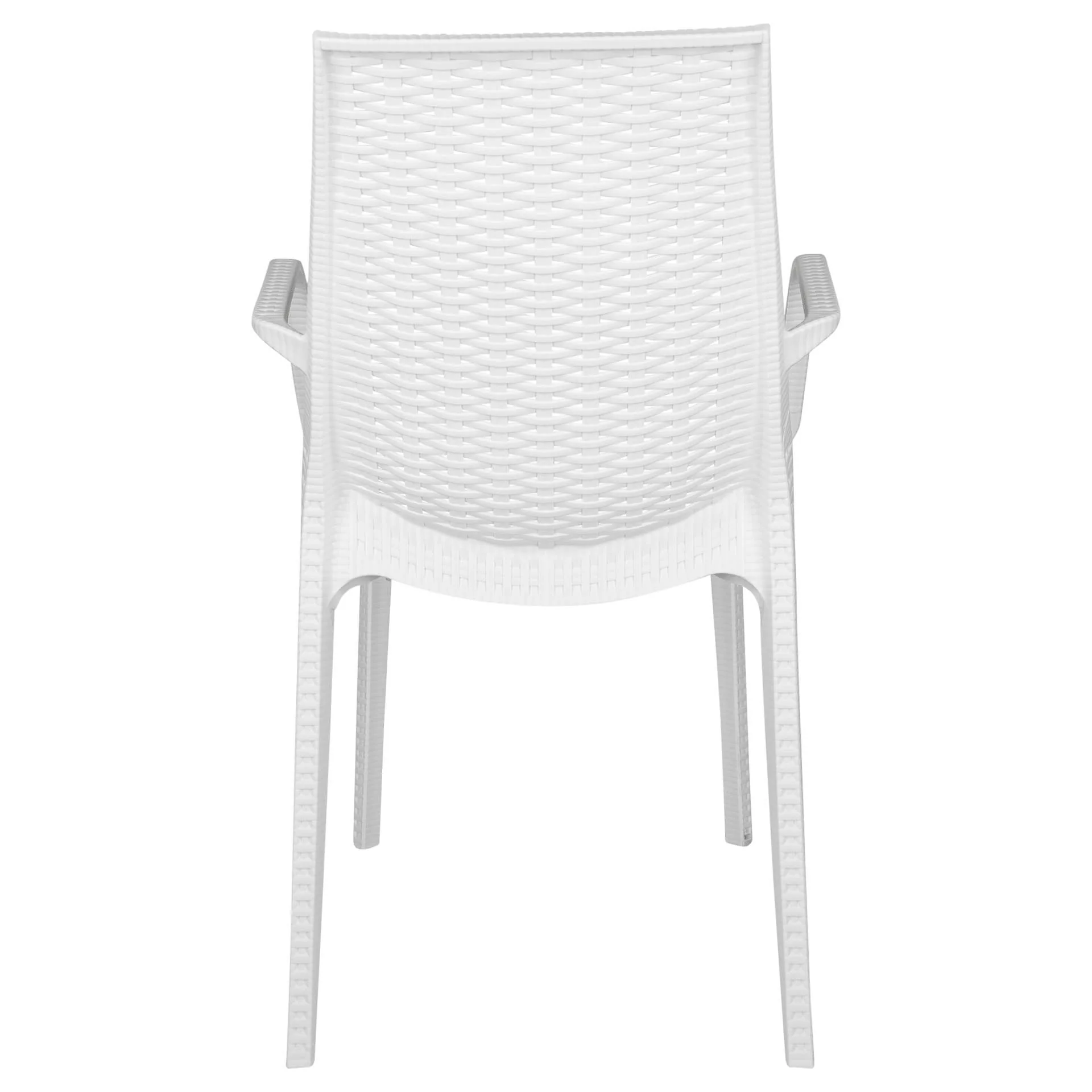 LeisureMod Kent Mid-Century 7-Piece Rectangular Outdoor Dining Set with 4 Side Chairs and 2 Armchairs - Image 31