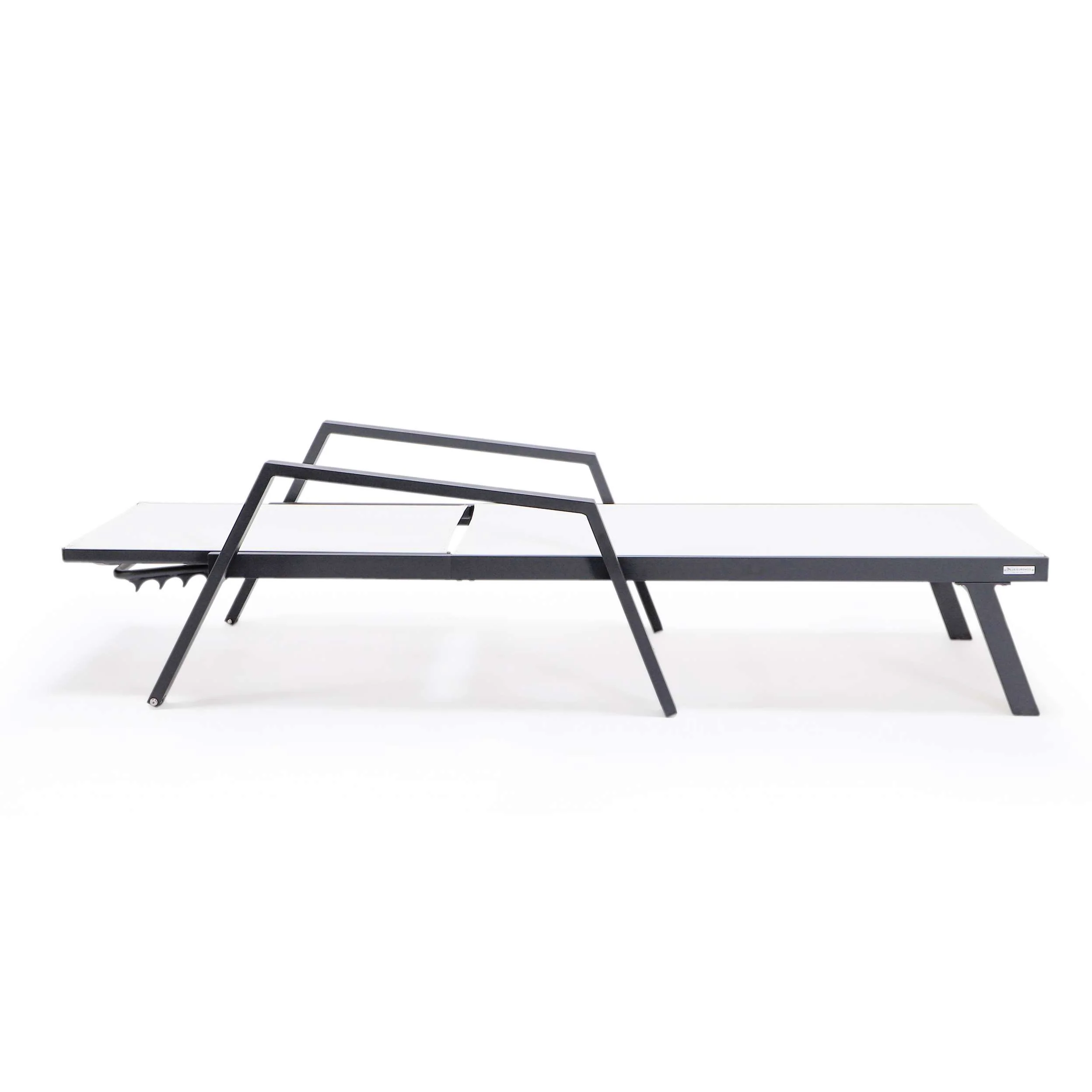 LeisureMod Marlin Modern Aluminum Outdoor Patio Chaise Lounge Chair With Arms Set of 2 - MLABLCF21-77BL2 - Image 100