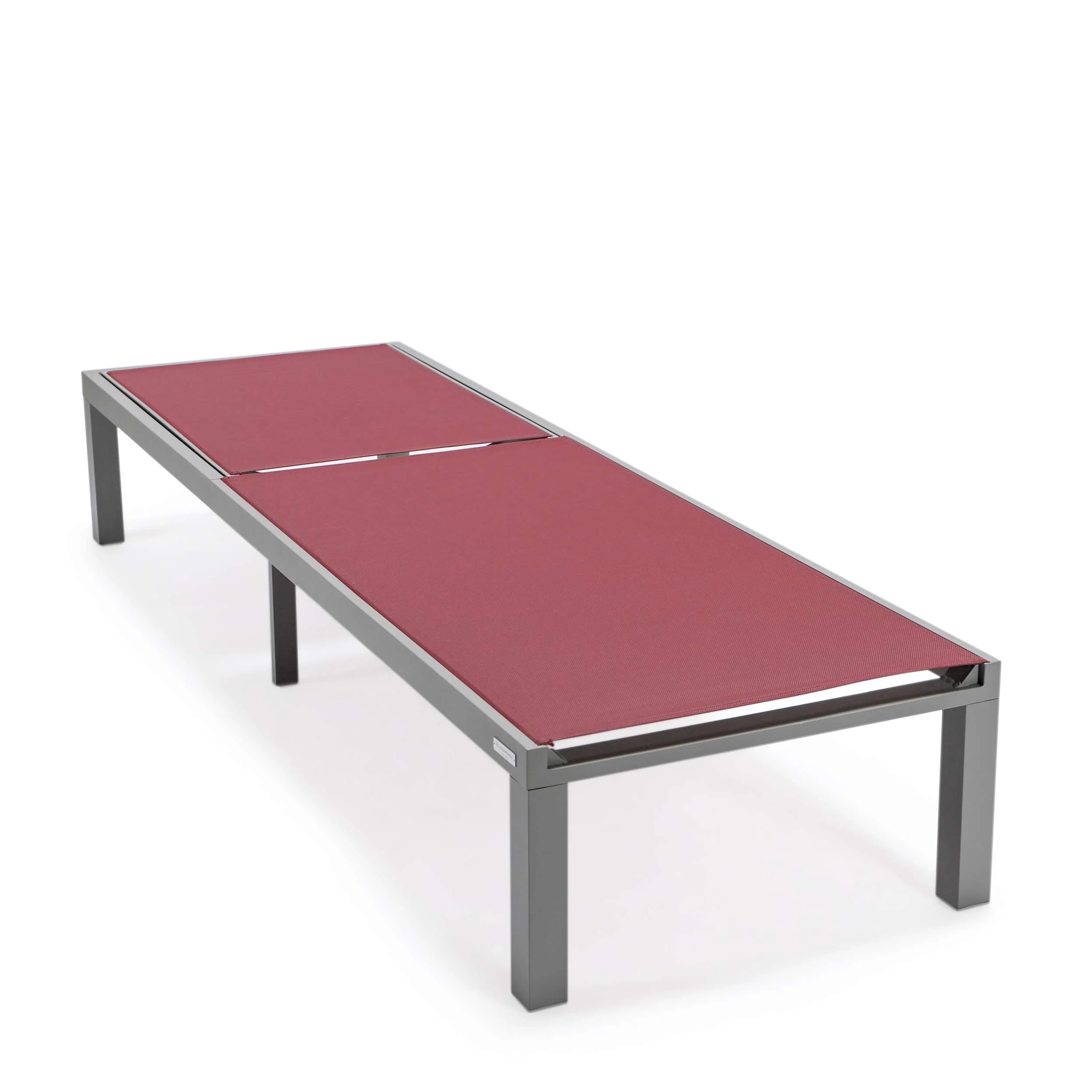 LeisureMod Marlin Patio Chaise Lounge Chair With Grey Aluminum Frame, Set of 2 - Image 44