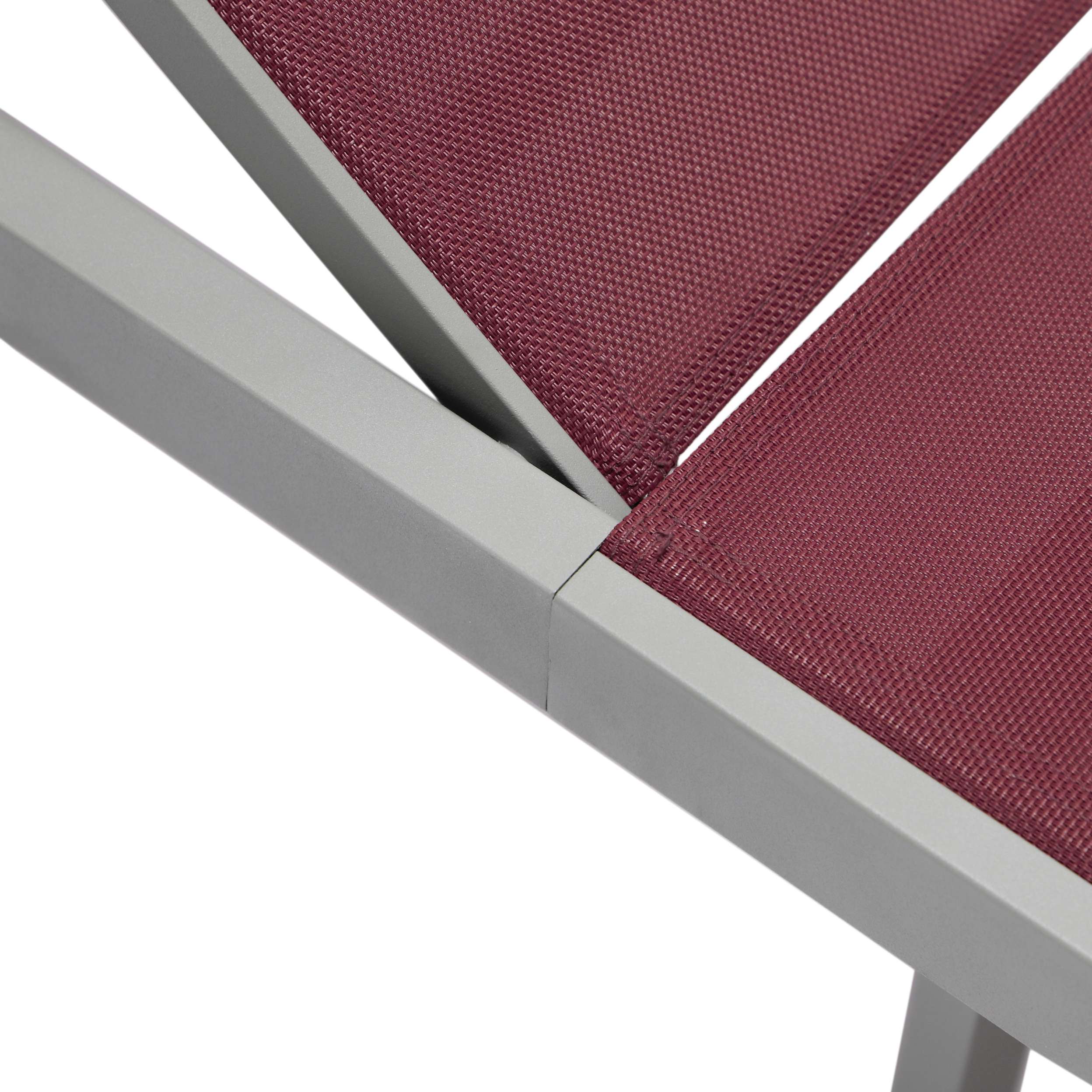 LeisureMod Marlin Patio Chaise Lounge Chair With Grey Aluminum Frame, Set of 2 - Image 59
