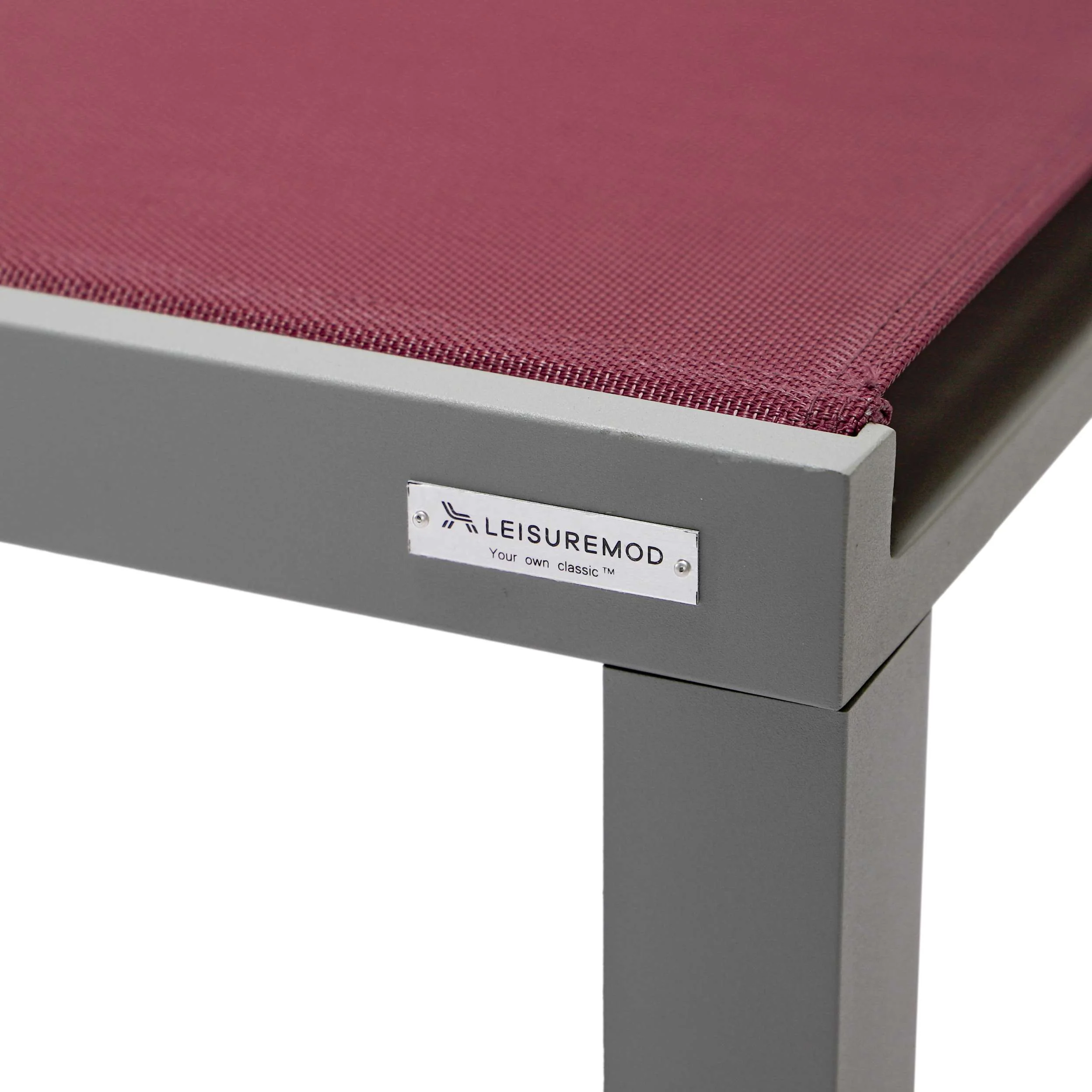 LeisureMod Marlin Patio Chaise Lounge Chair With Grey Aluminum Frame, Set of 2 - Image 61