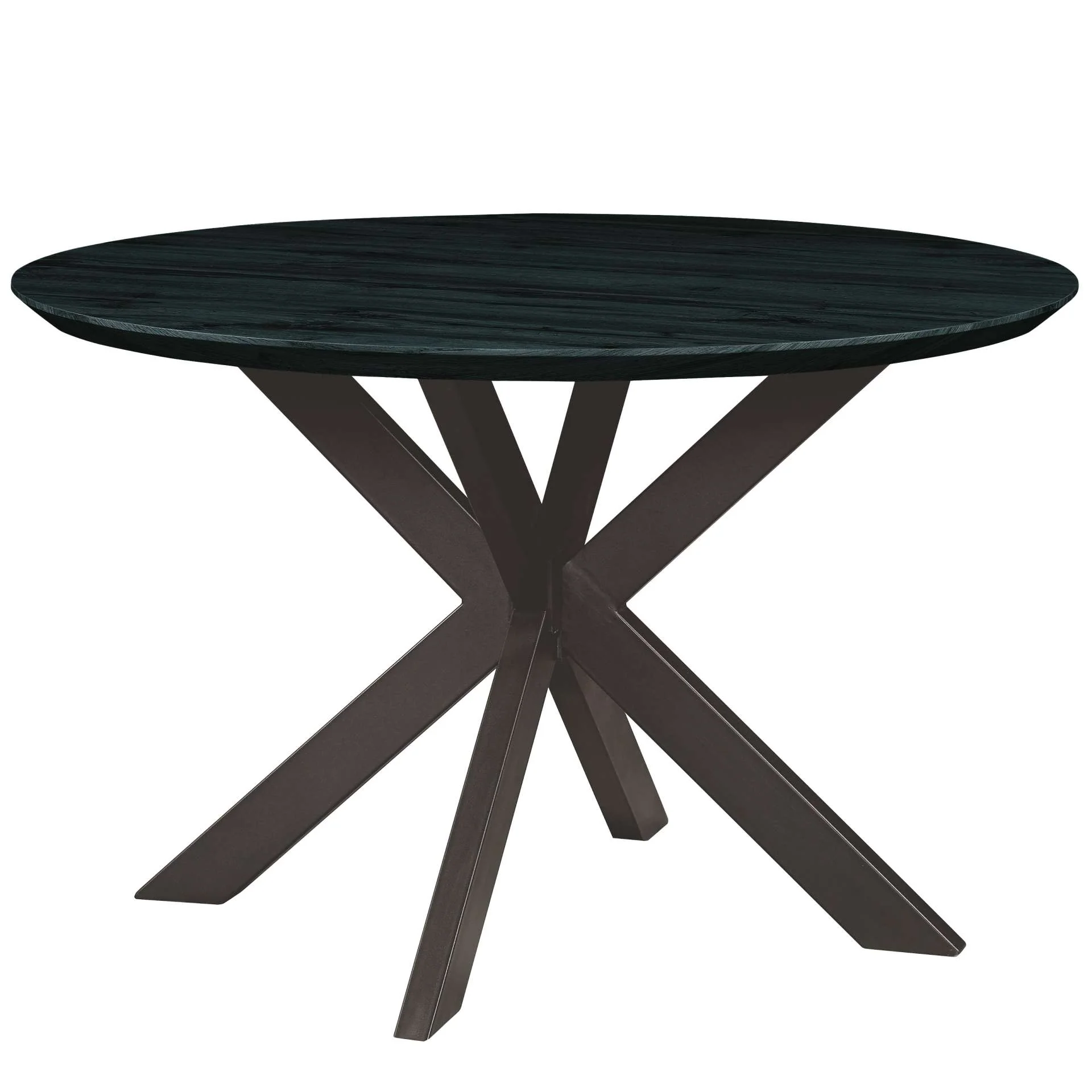 Leisuremod Ravenna Mid-Century Modern 5-Piece Metal Dining Set with 4 Stackable Plastic Chairs - Image 123