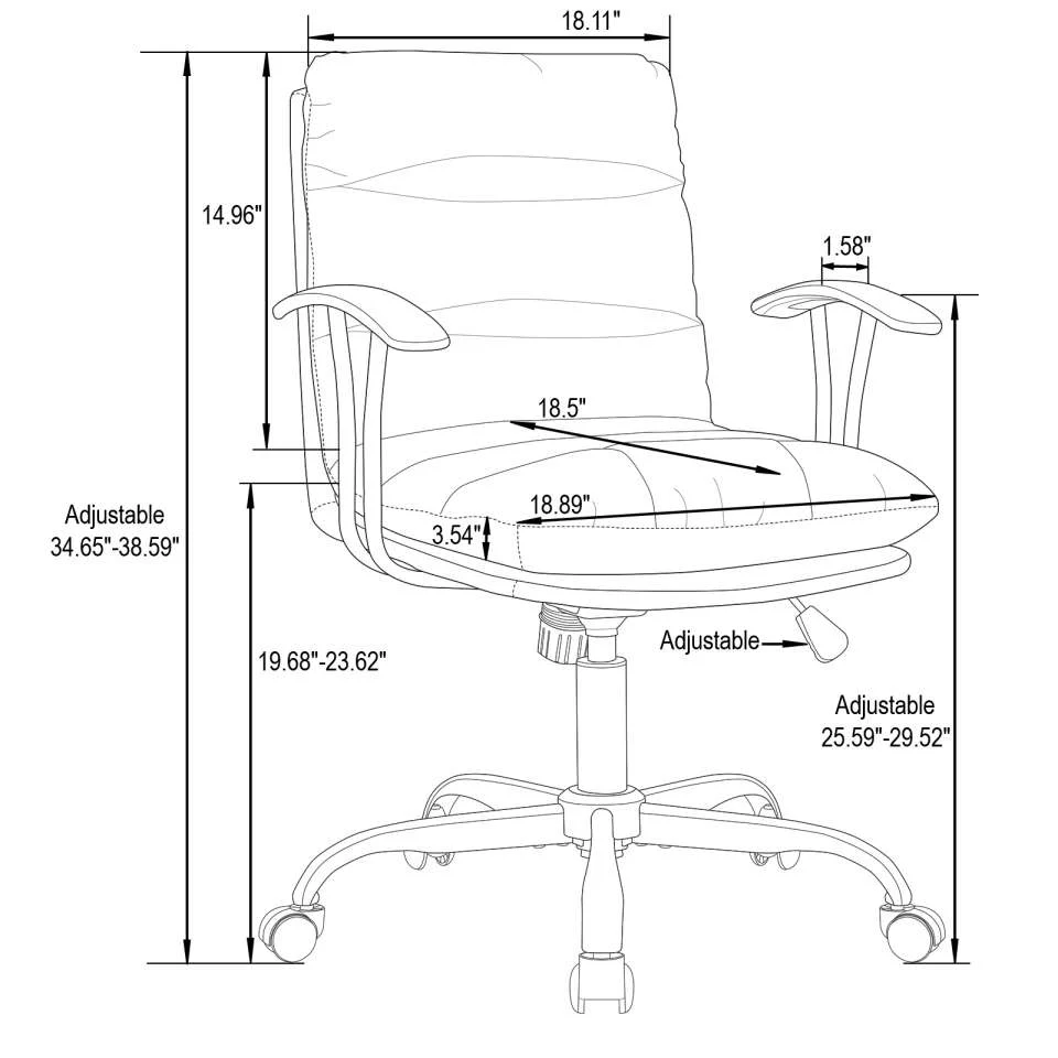 LeisureMod Regina Modern Executive Leather Office Chair - Image 37