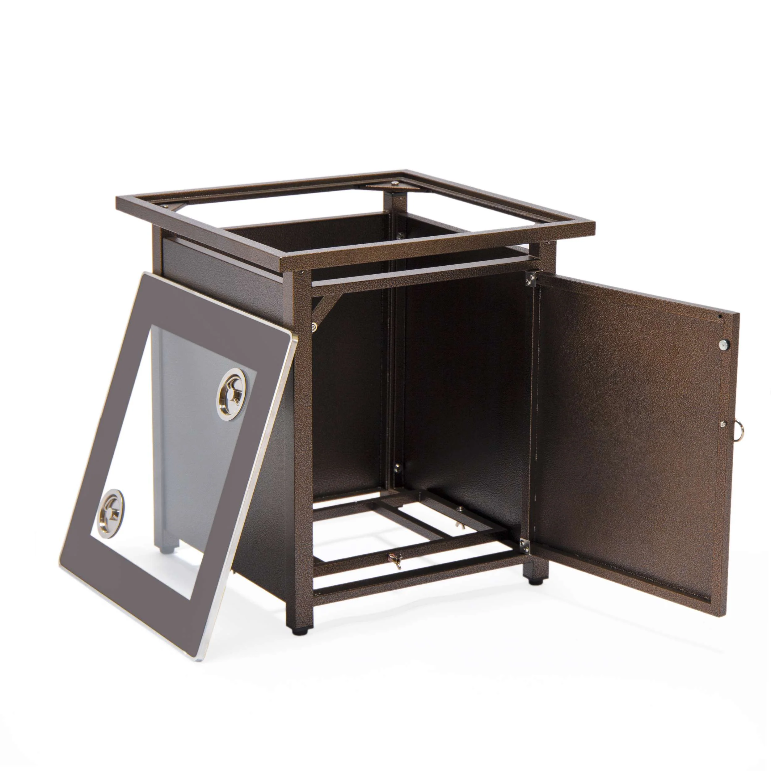 LeisureMod Walbrooke Black Patio Square Tank Holder - Image 13