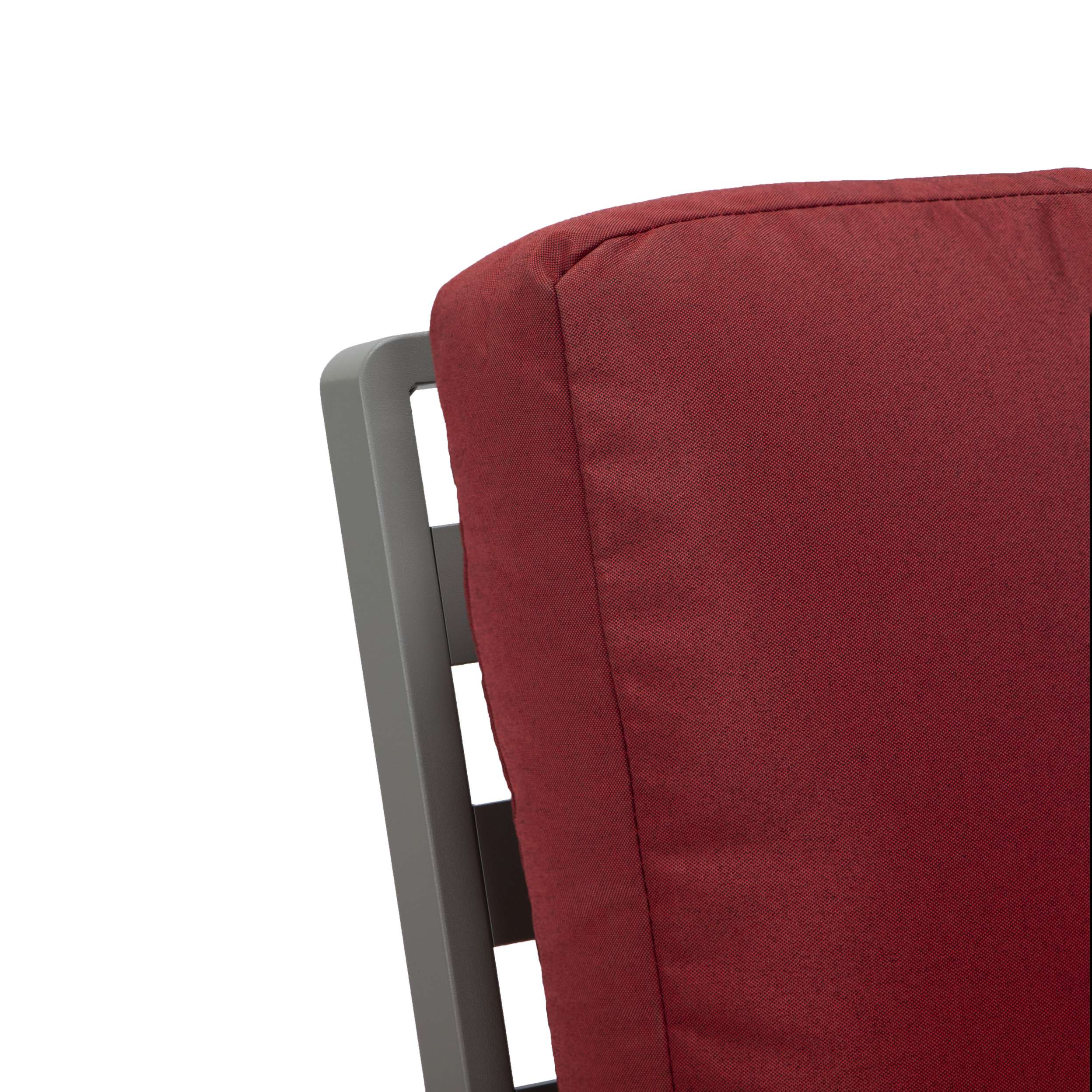 LeisureMod Walbrooke Modern 3-Piece Outdoor Patio Set with Grey Aluminum Frame - Image 92