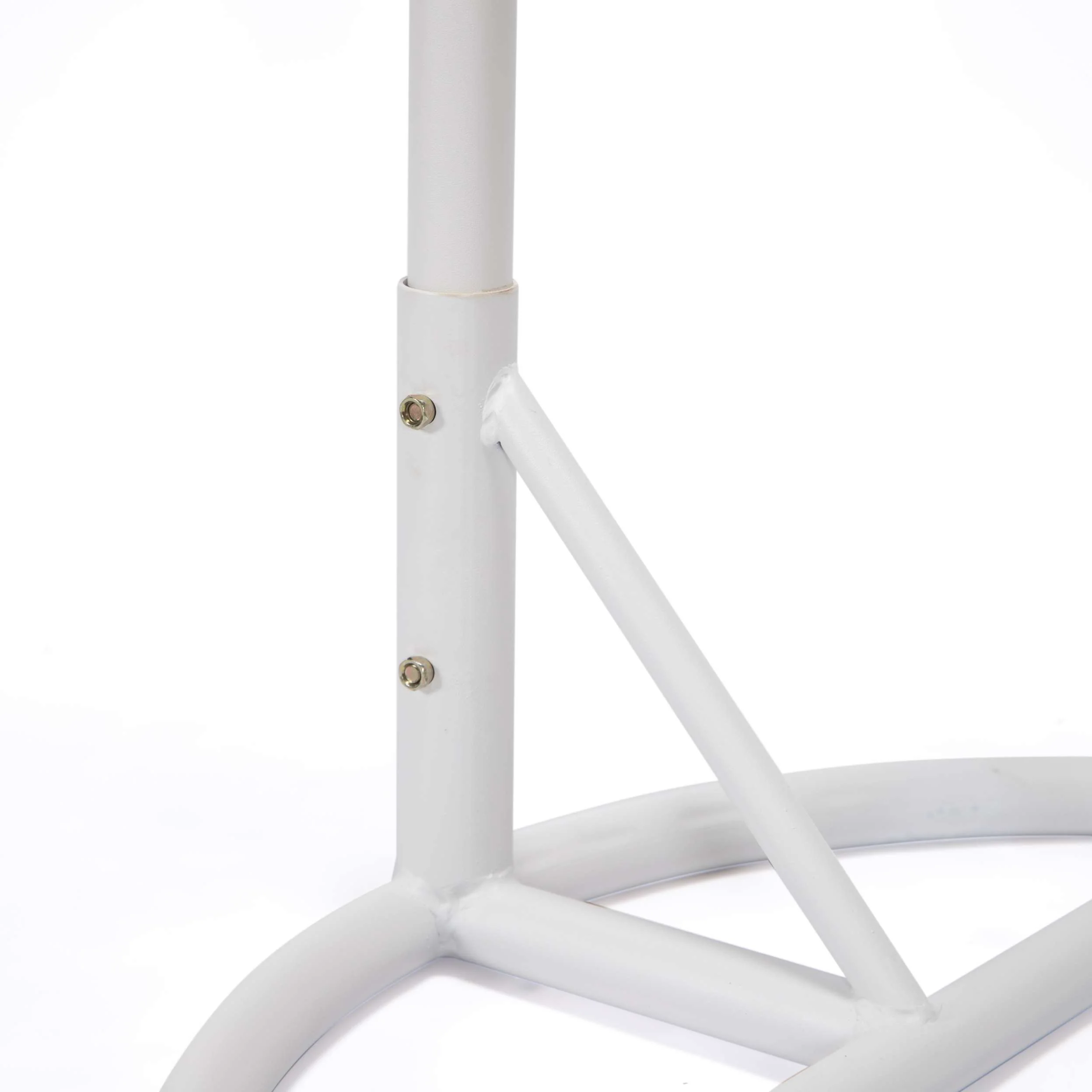 LeisureMod White Wicker Hanging Egg Swing Chair - Image 72