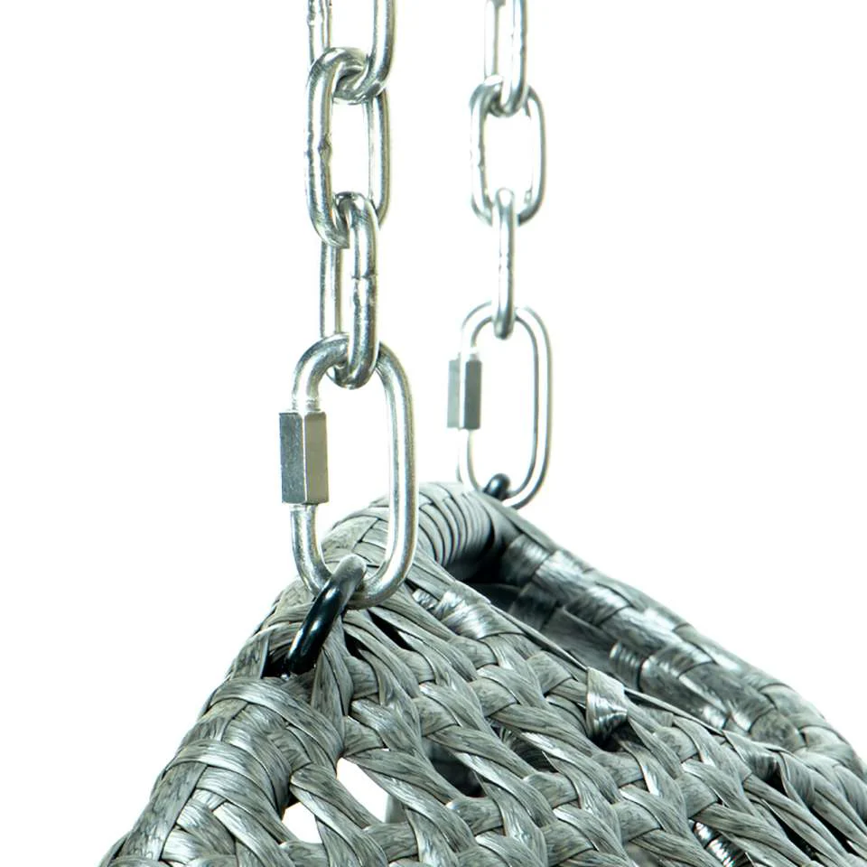 LeisureMod Wicker Hanging Double Egg Swing Chair  - EKDCH-57BR - Image 39