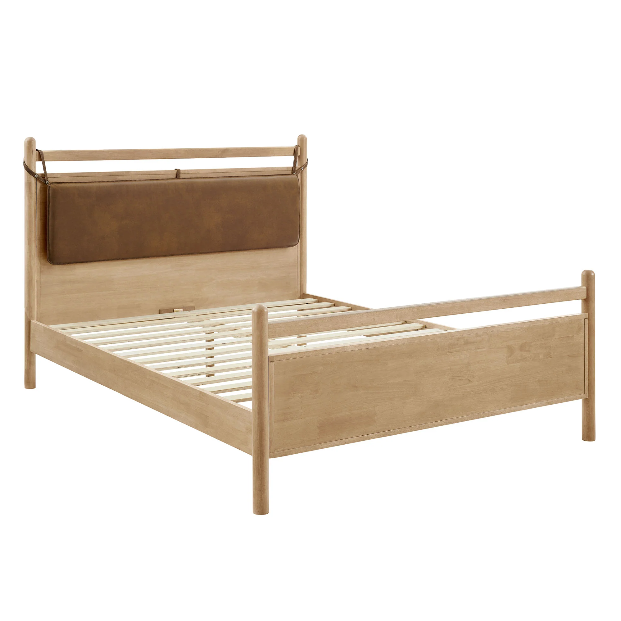 Leni Full Size Vegan Leather and Wood Platform Bed Frame by Modway - Image 2