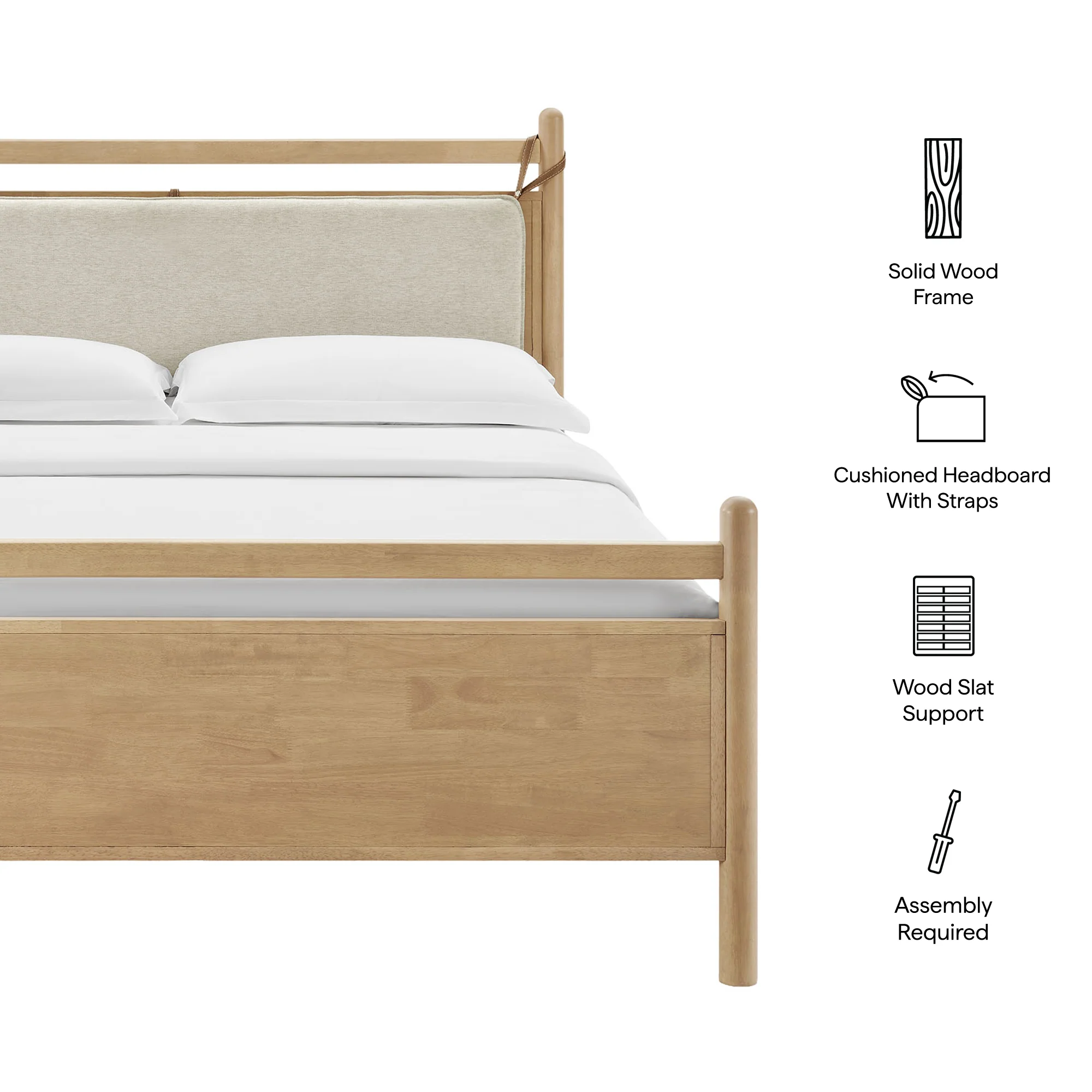Leni King Size Wood Platform Bed Frame by Modway - Image 9