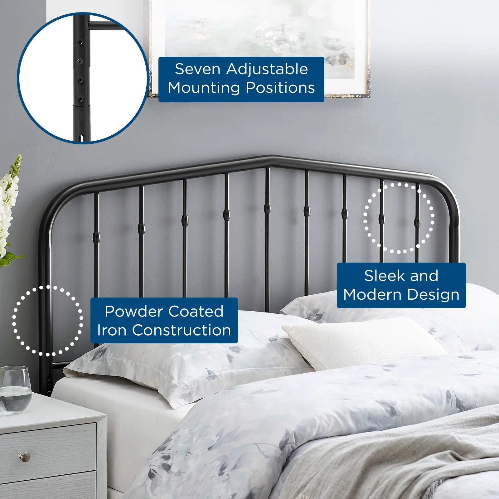 Lennon Full Metal Headboard By Modway - MOD-6165 - Image 7