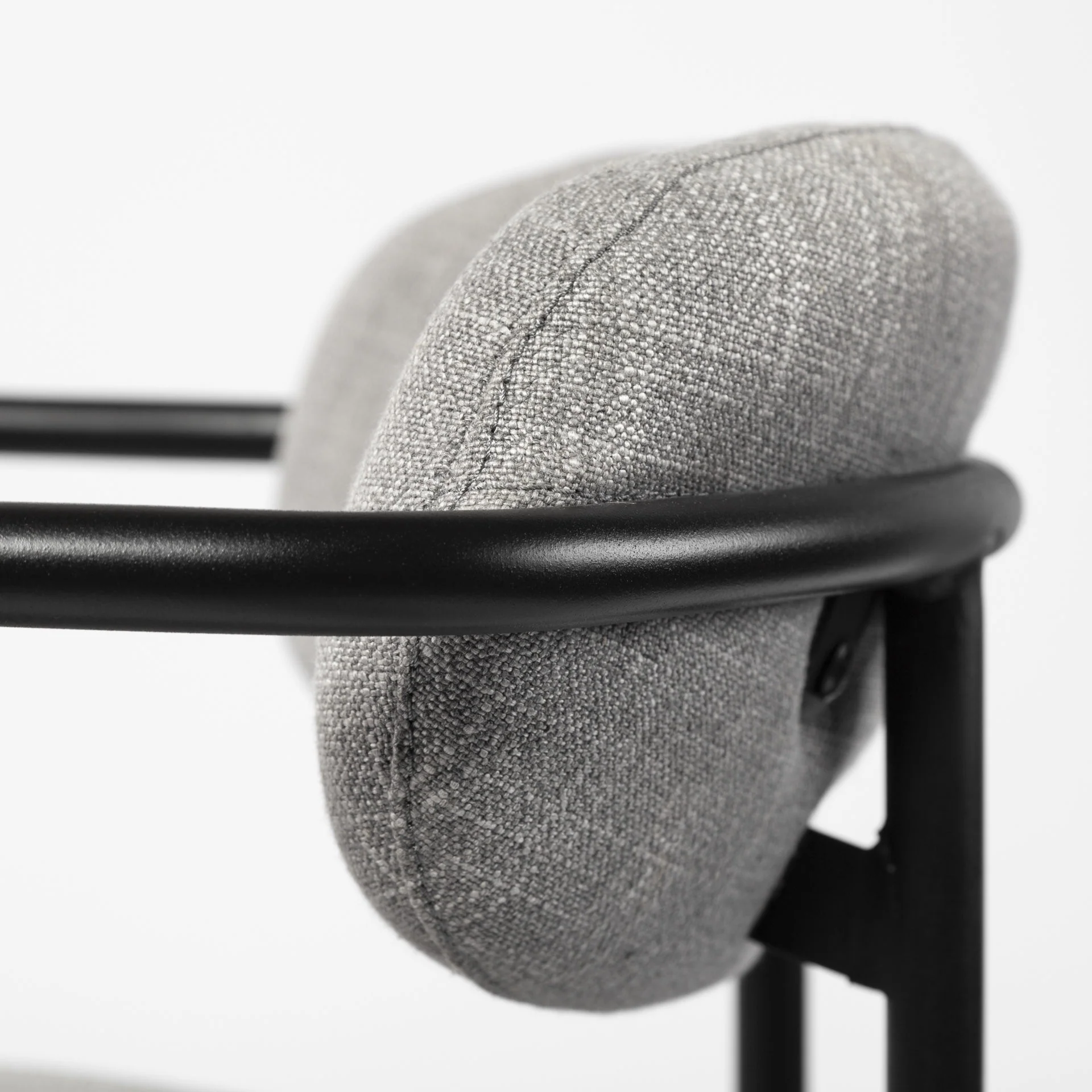 Light Gray Black Framed Counter Stool By Homeroots - Image 8
