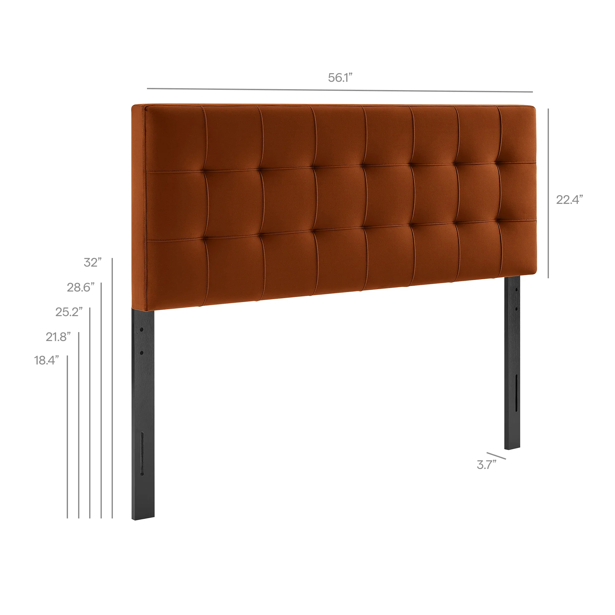 Lily Stain-Resistant Performance Velvet Full Size Headboard by Modway - Image 48