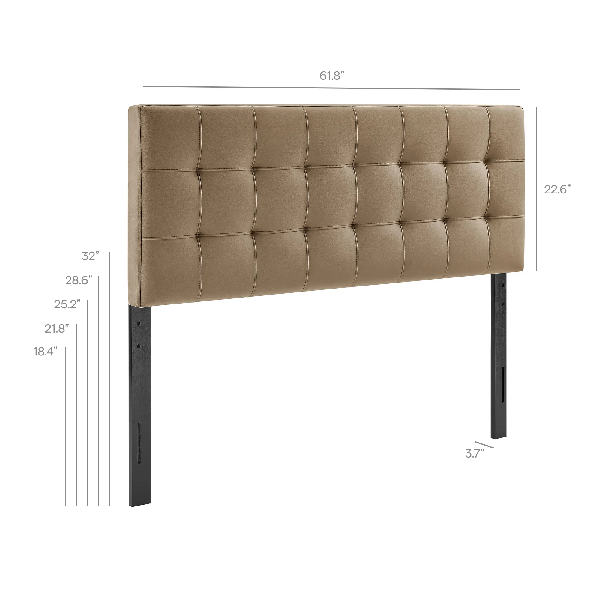Lily Stain-Resistant Performance Velvet Queen Size Headboard by Modway - Image 56