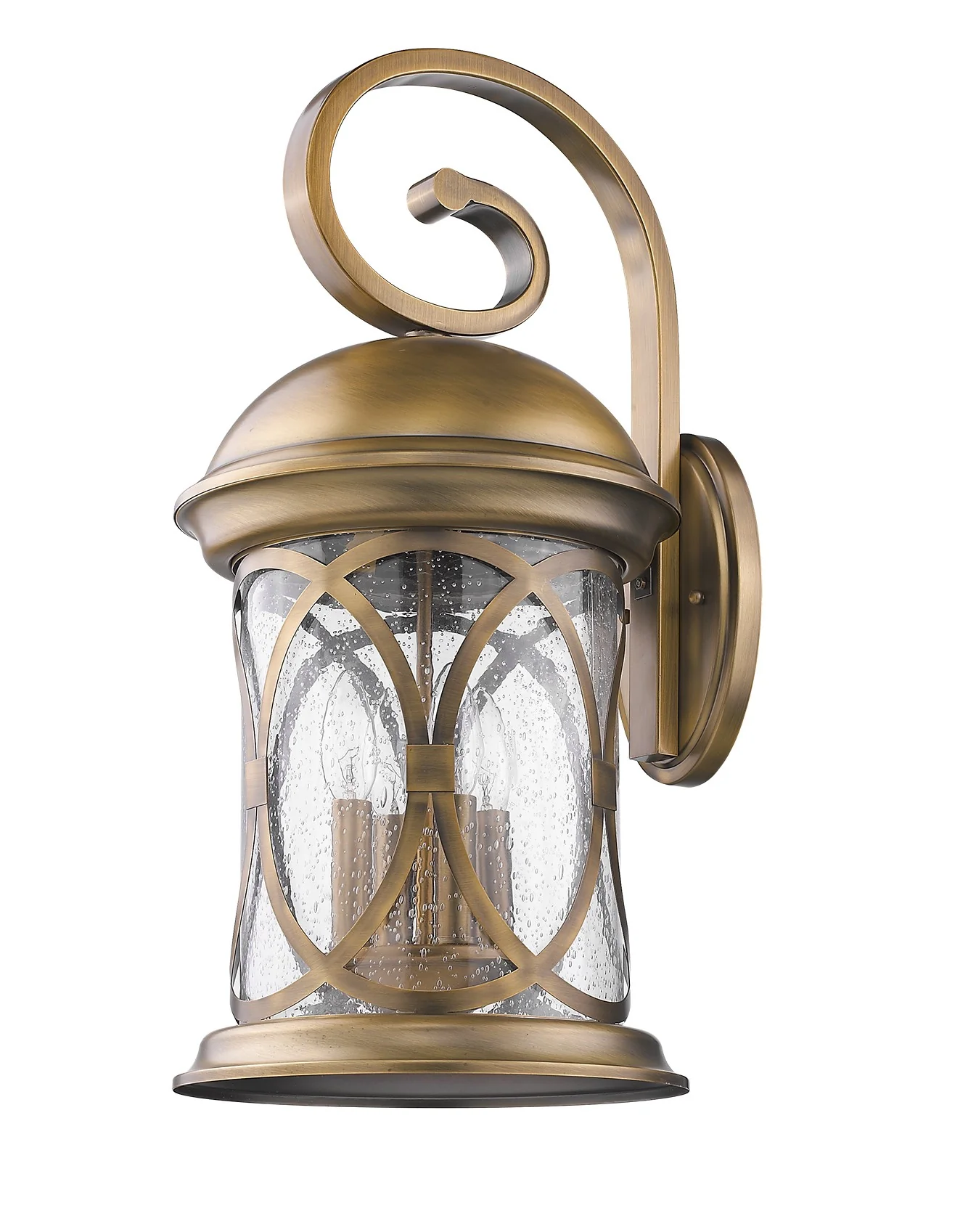 Lincoln 4-Light Antique Brass Wall Light By Homeroots