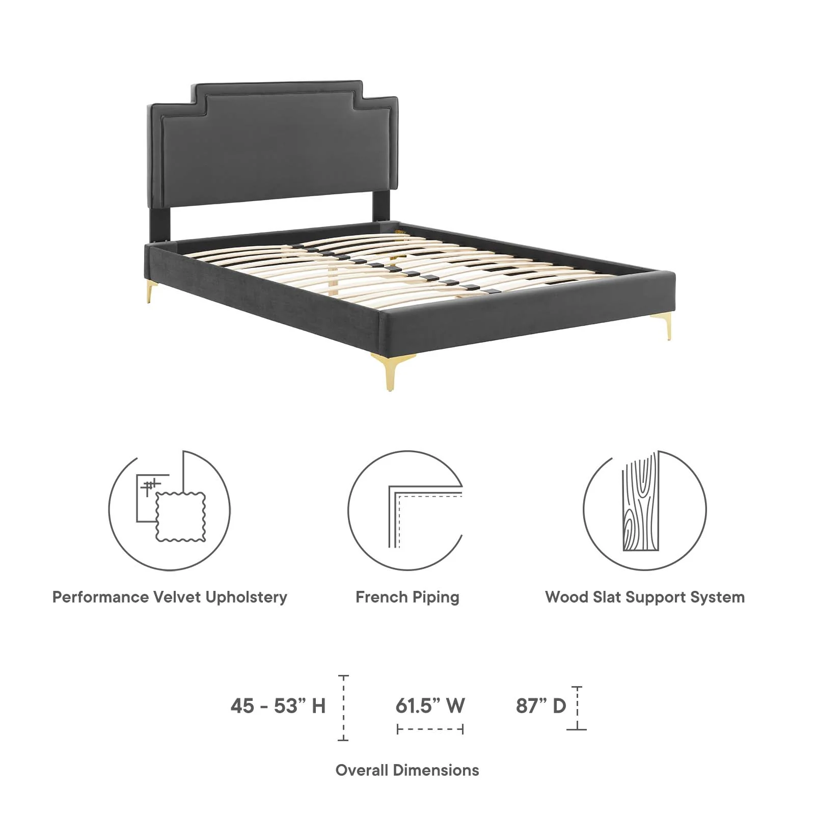 Liva Performance Velvet Full Bed By Modway - MOD-6806 - Image 10