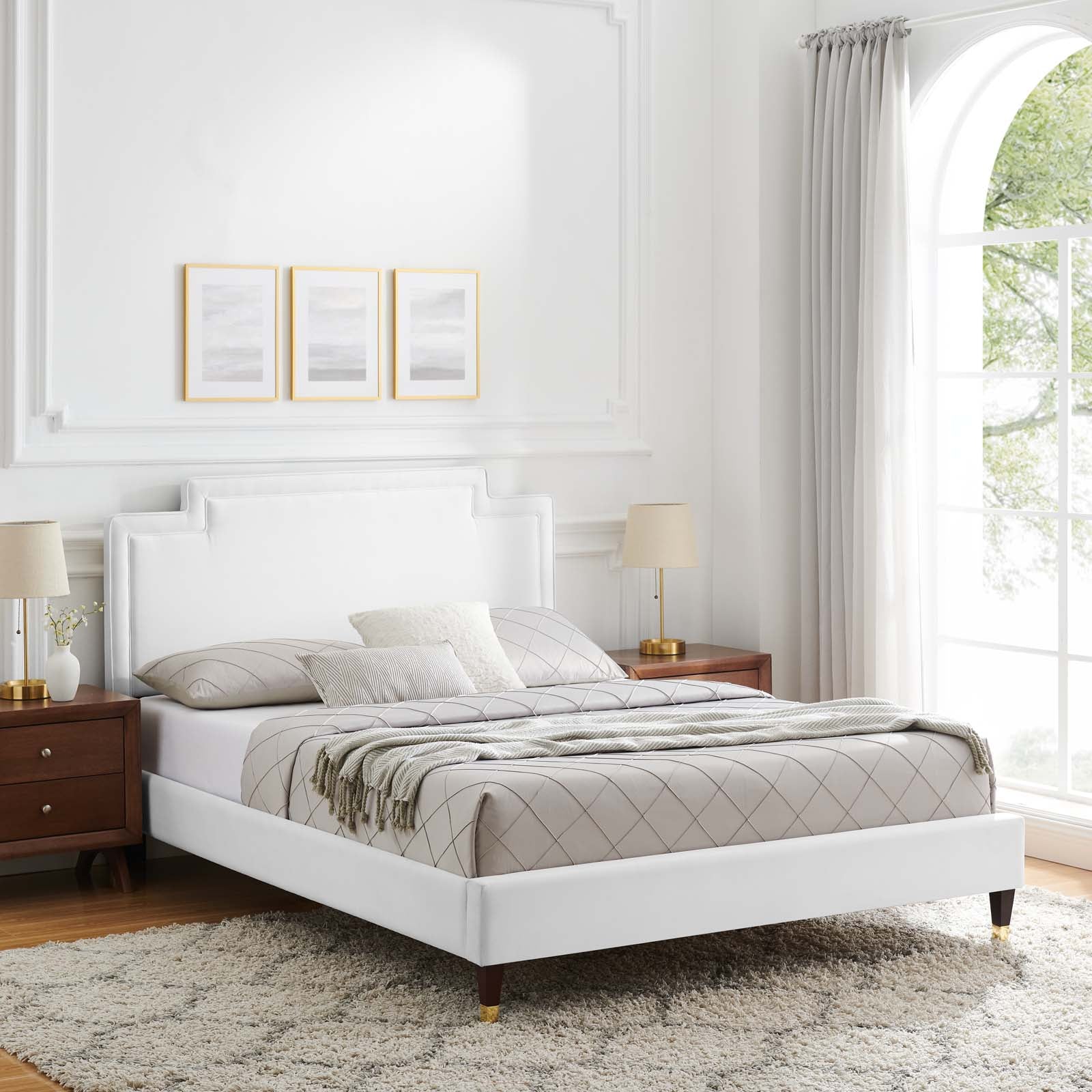 Liva Performance Velvet King Bed By Modway - MOD-6841 - Image 37