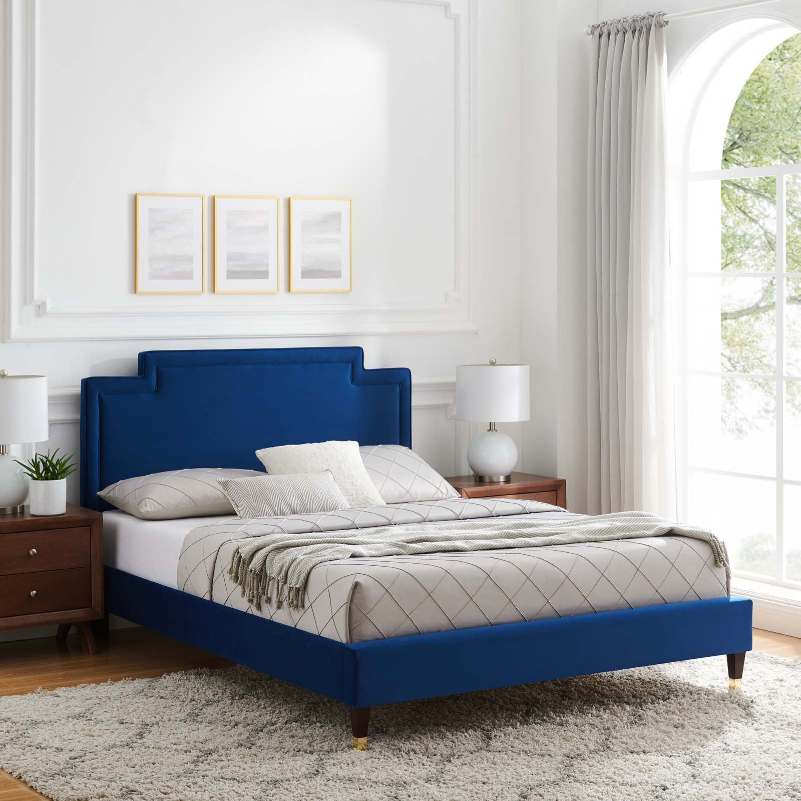Liva Performance Velvet Queen Bed By Modway - MOD-6826 - Image 23