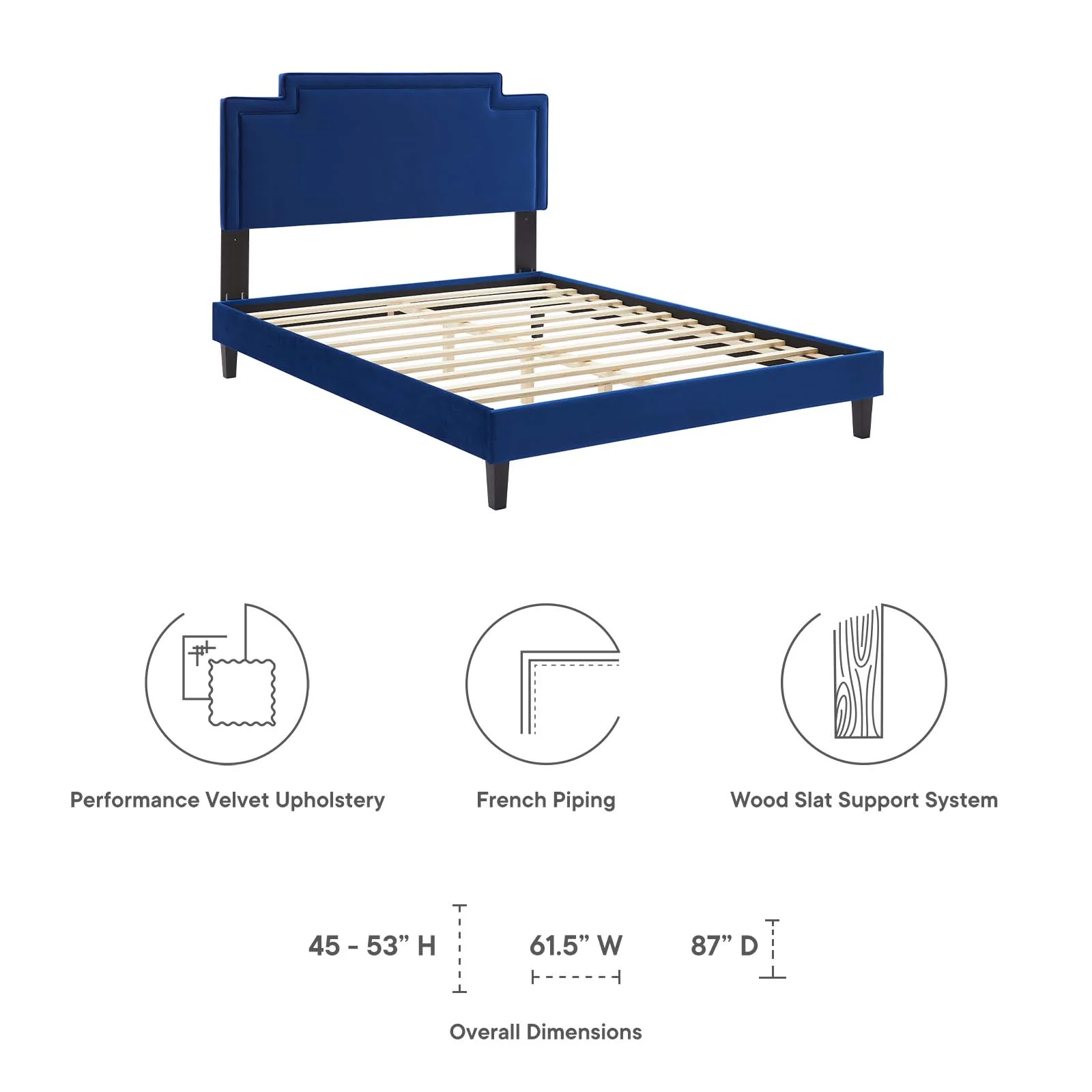 Liva Performance Velvet Queen Bed By Modway - MOD-6831 - Image 32