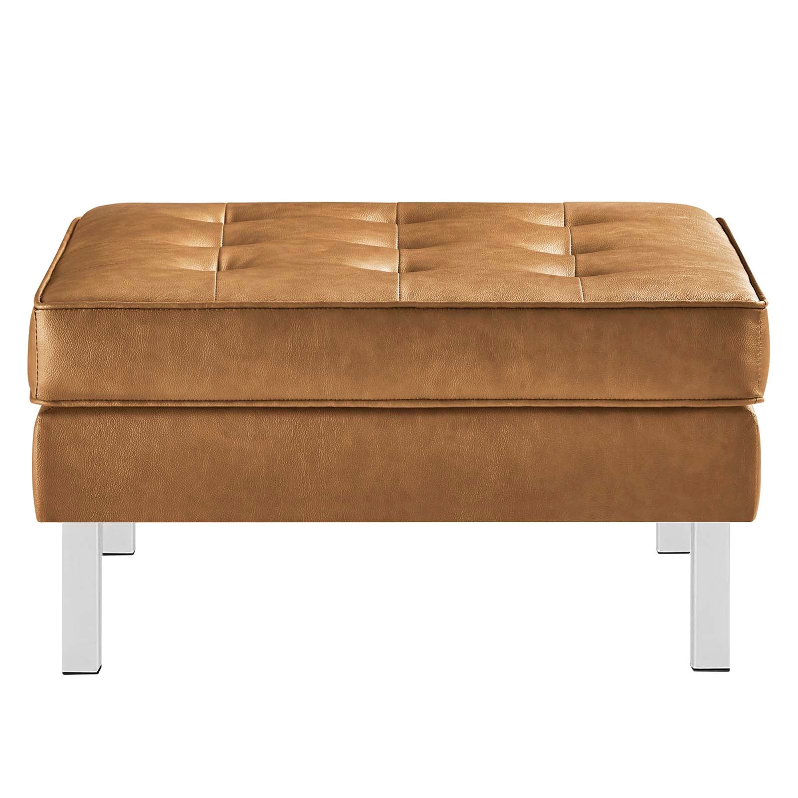 Loft Tufted Vegan Leather Sofa and Ottoman Set By Modway - EEI-6410 - Image 18
