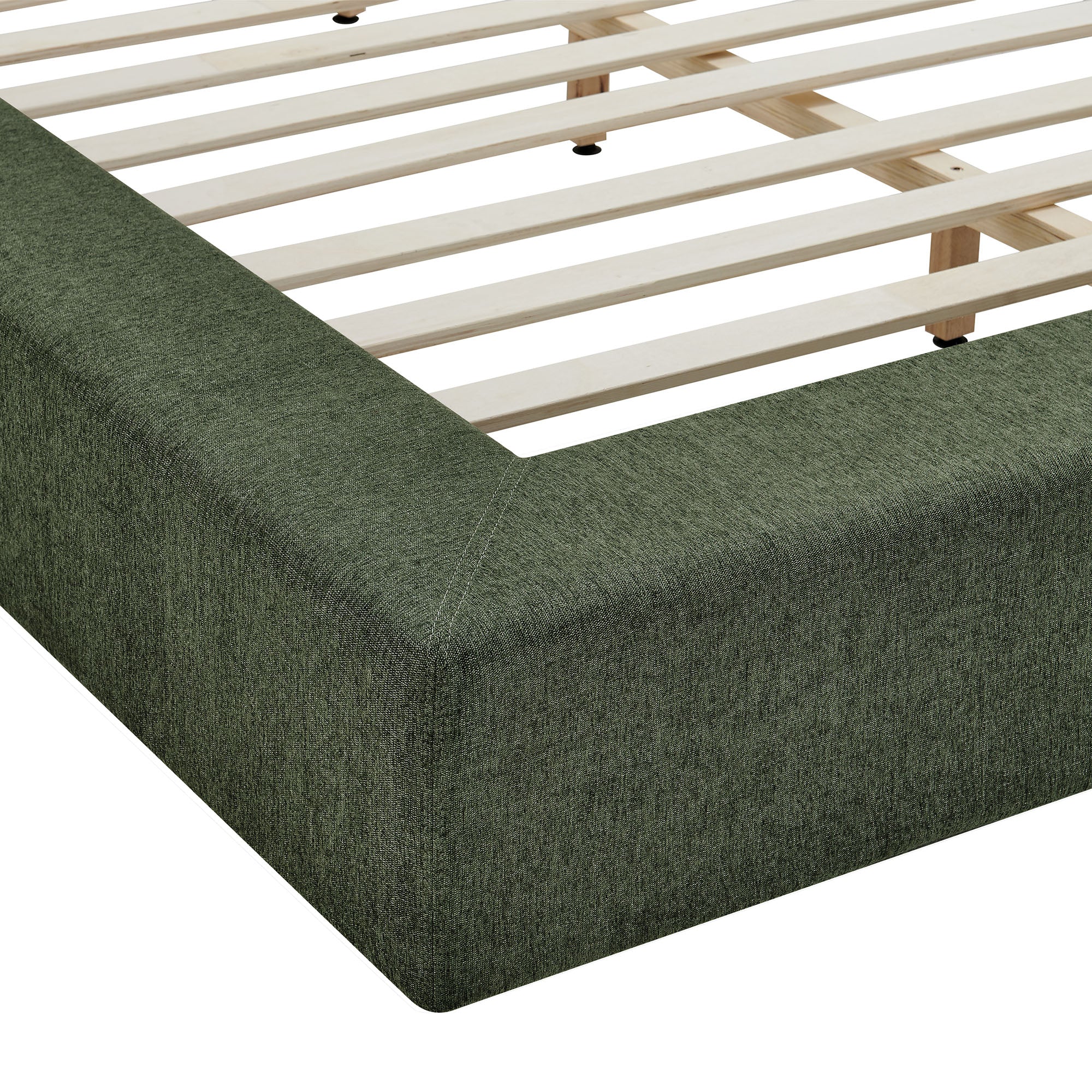 Luma Chenille Upholstered King Platform Bed Frame by Modway - Image 4