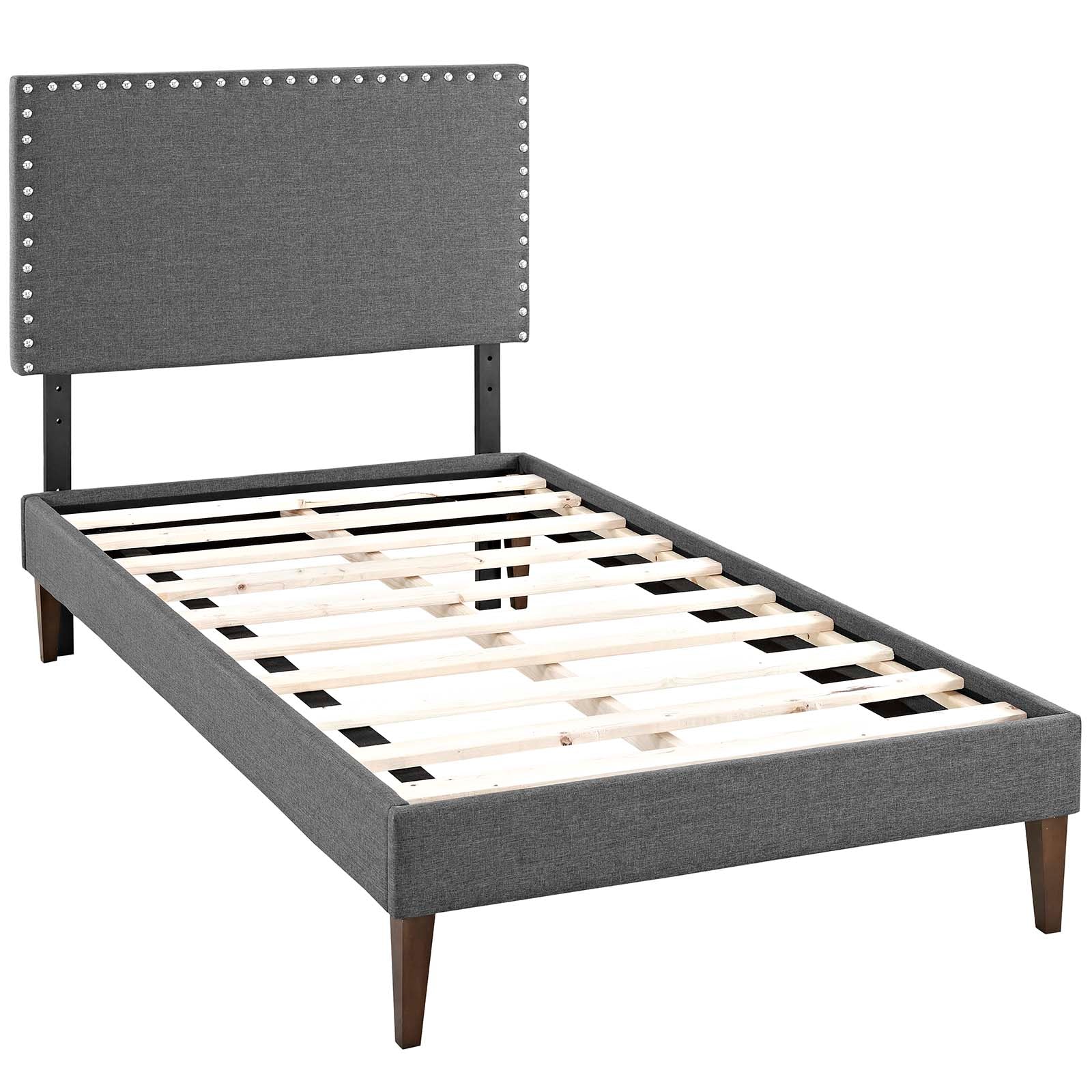 Macie Twin Fabric Platform Bed with Squared Tapered Legs By Modway - MOD-5967 - Image 3