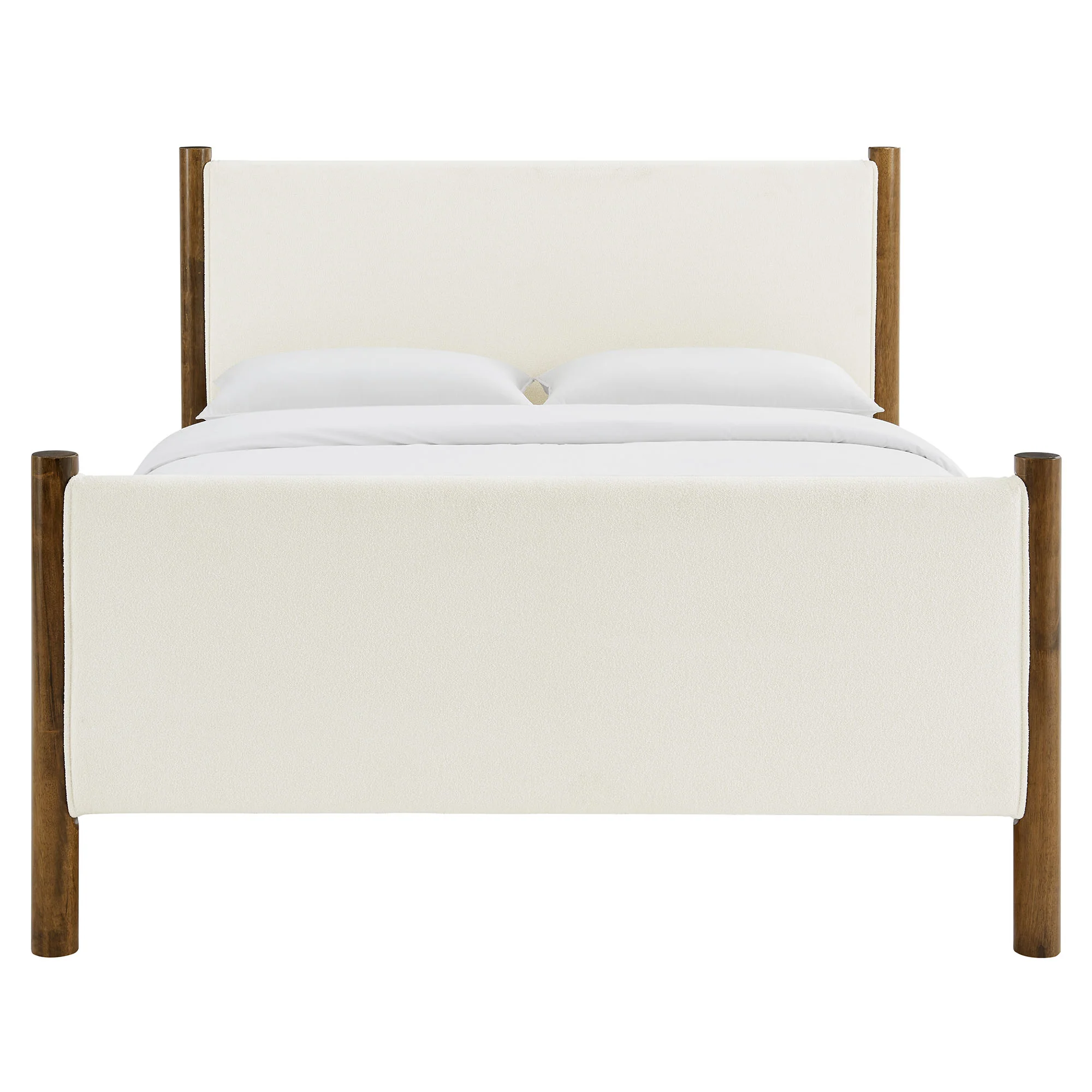 Maven Queen Size Boucle Upholstered Platform Bed by Modway - Image 13