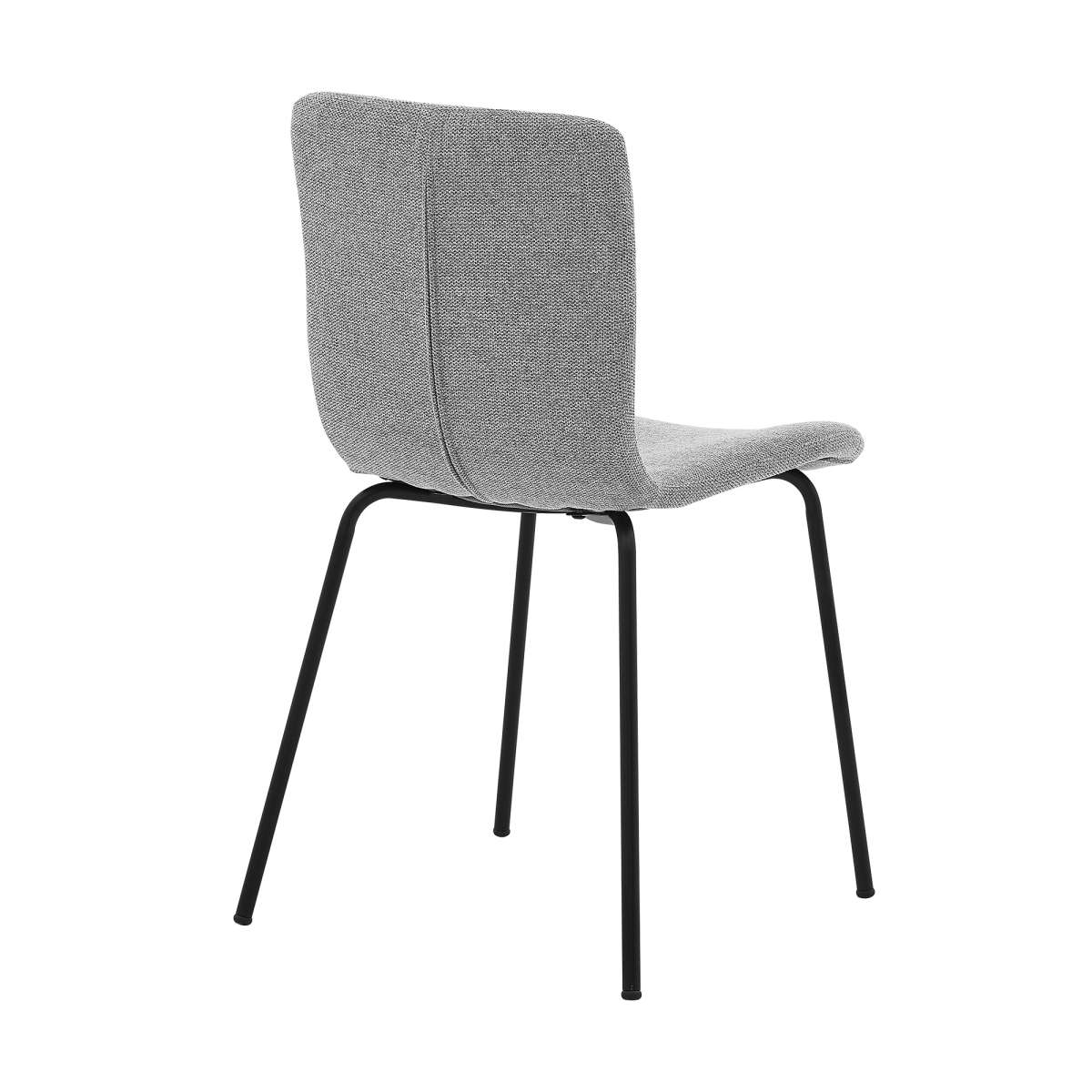 Messina and Gillian Light Gray Fabric 7 Piece Rectangular Dining Set By Armen Living - Image 3