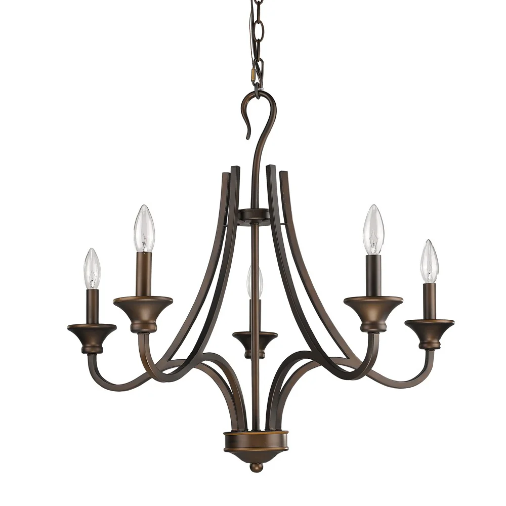 Michelle 5-Light Oil-Rubbed Bronze Chandelier By Homeroots