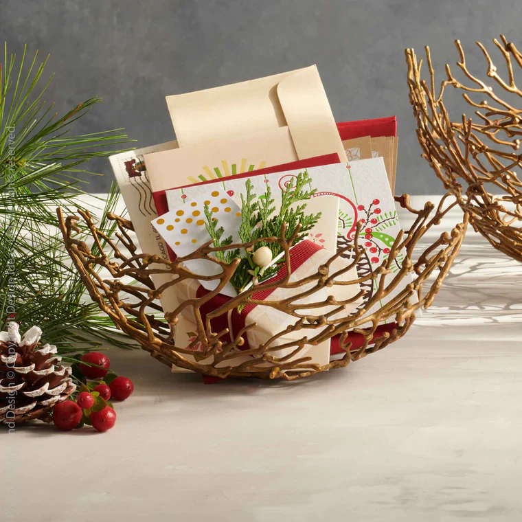 Mistletoe Bowl-8.7 Dia By Texture Designideas