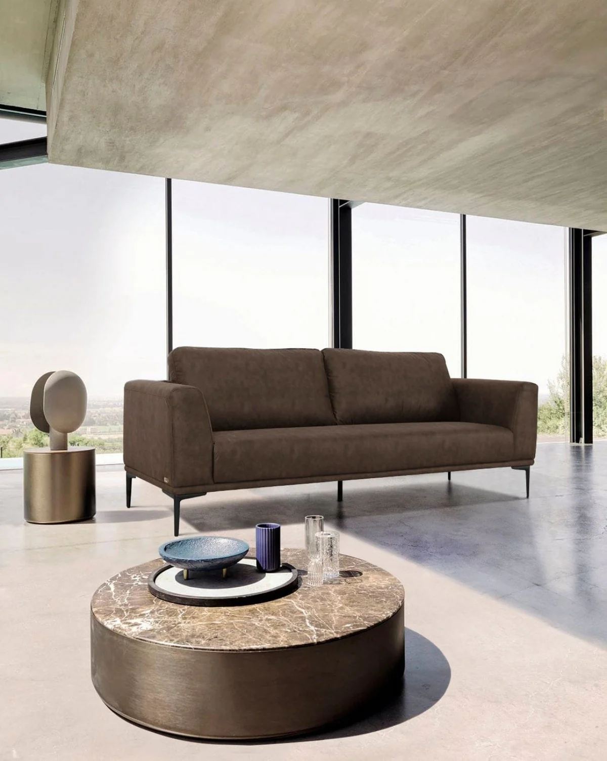 Modern 78" Dark Grey Loveseat With Removable Cushions By Homeroots - Image 6
