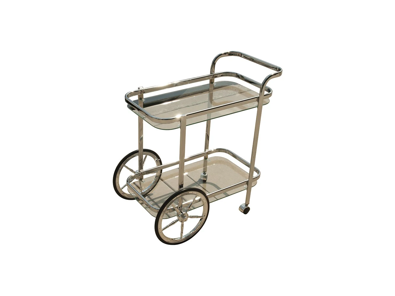 Modern Rolling Bar Cart Serving Trolley By Homeroots