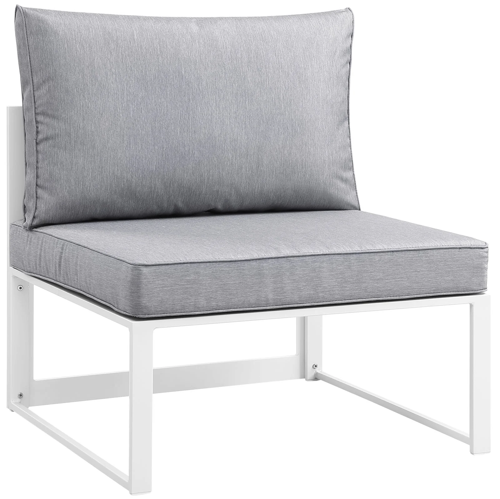 Modway Fortuna 7 Piece Outdoor Patio Sectional Sofa Set - Image 8