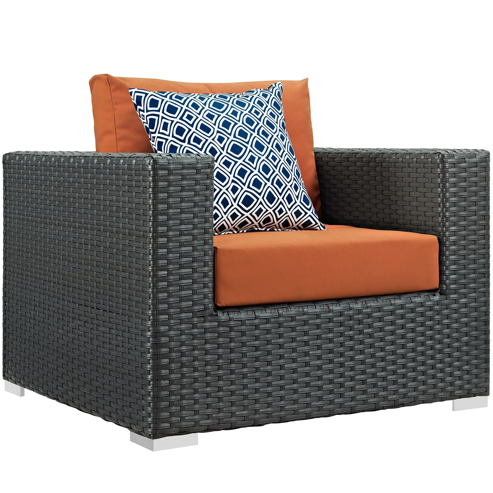 Modway Sojourn 5 Piece Outdoor Patio Sunbrella® Sectional Set - Image 3