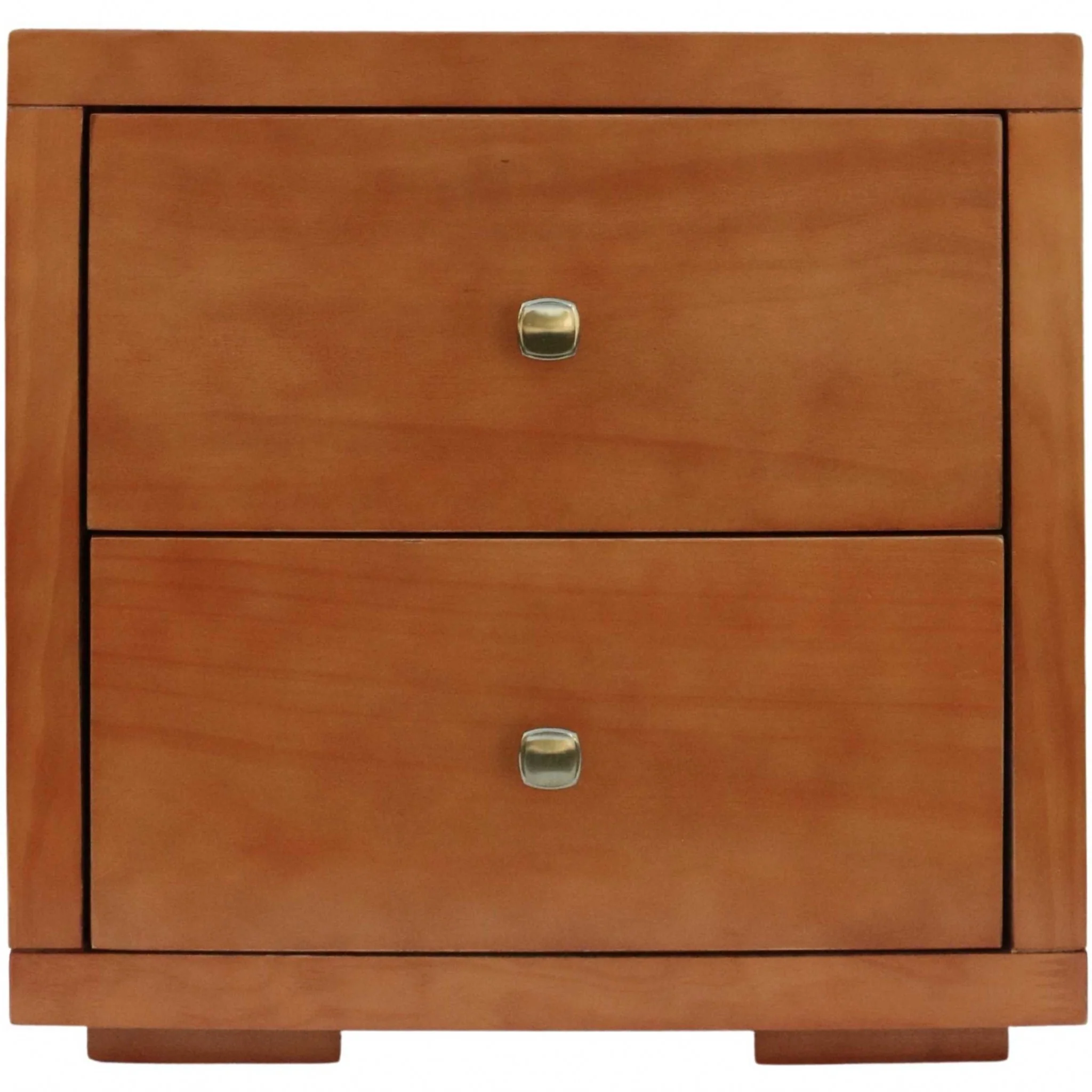 Moma Cherry Wood Platform Full Bed With Nightstand By Homeroots - Image 6