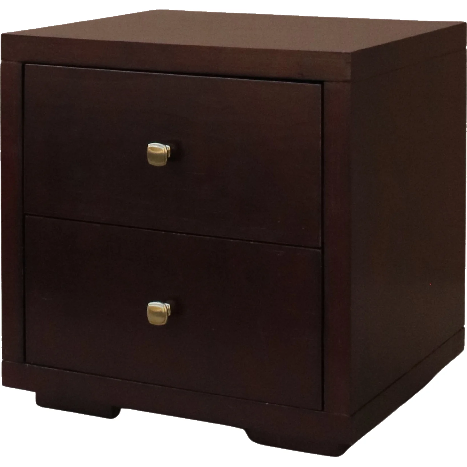Moma Espresso Wood Platform Twin Bed With Nightstand By Homeroots - Image 6
