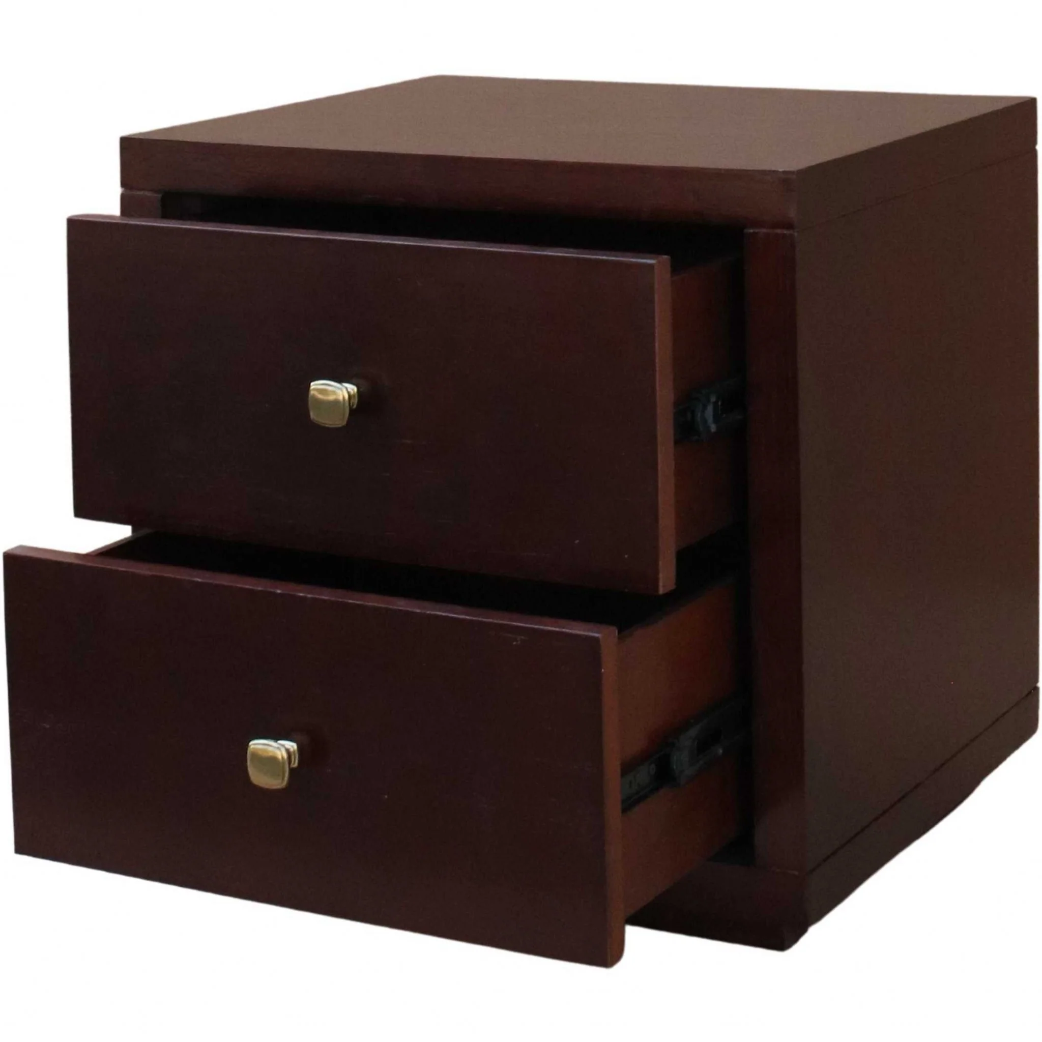 Moma Espresso Wood Platform Twin Bed With Nightstand By Homeroots - Image 7