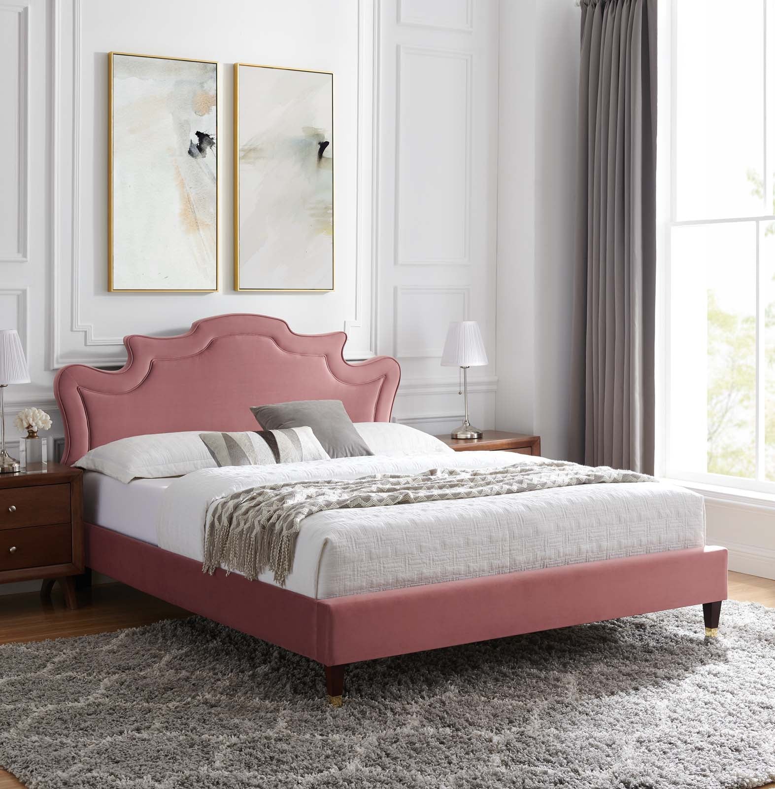 Neena Performance Velvet Twin Bed By Modway - MOD-6795 - Image 15