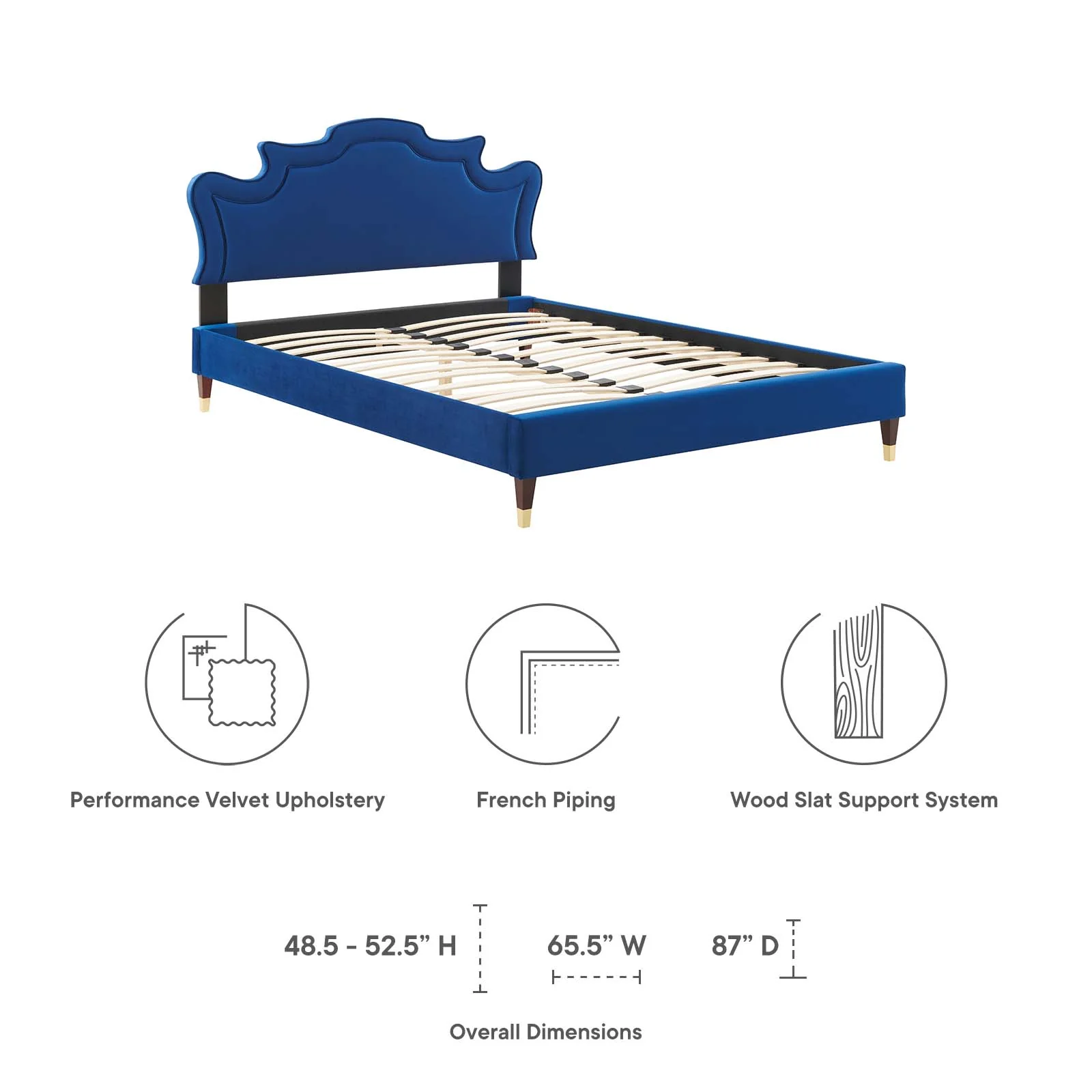 Neena Performance Velvet Twin Bed By Modway - MOD-6795 - Image 32