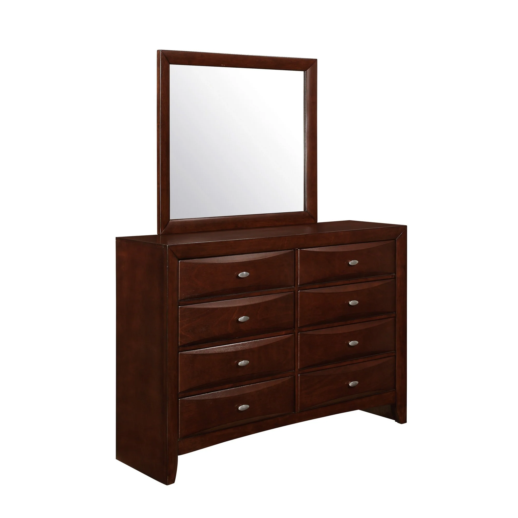 New Merlot Dresser With 5 Chambared Drawer By Homeroots - Image 3