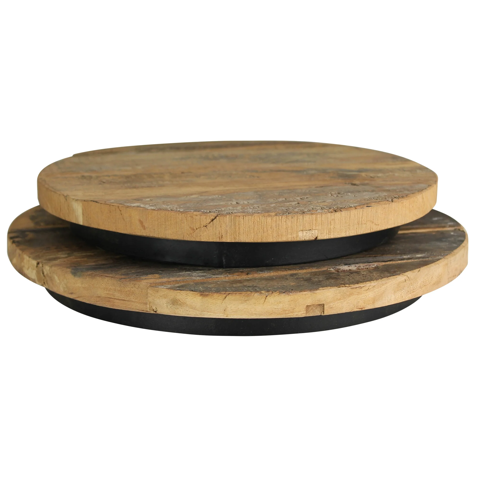 Newton Round Riser, ReclaiMedium Wood - Small Set Of 2 By HomArt - Image 8