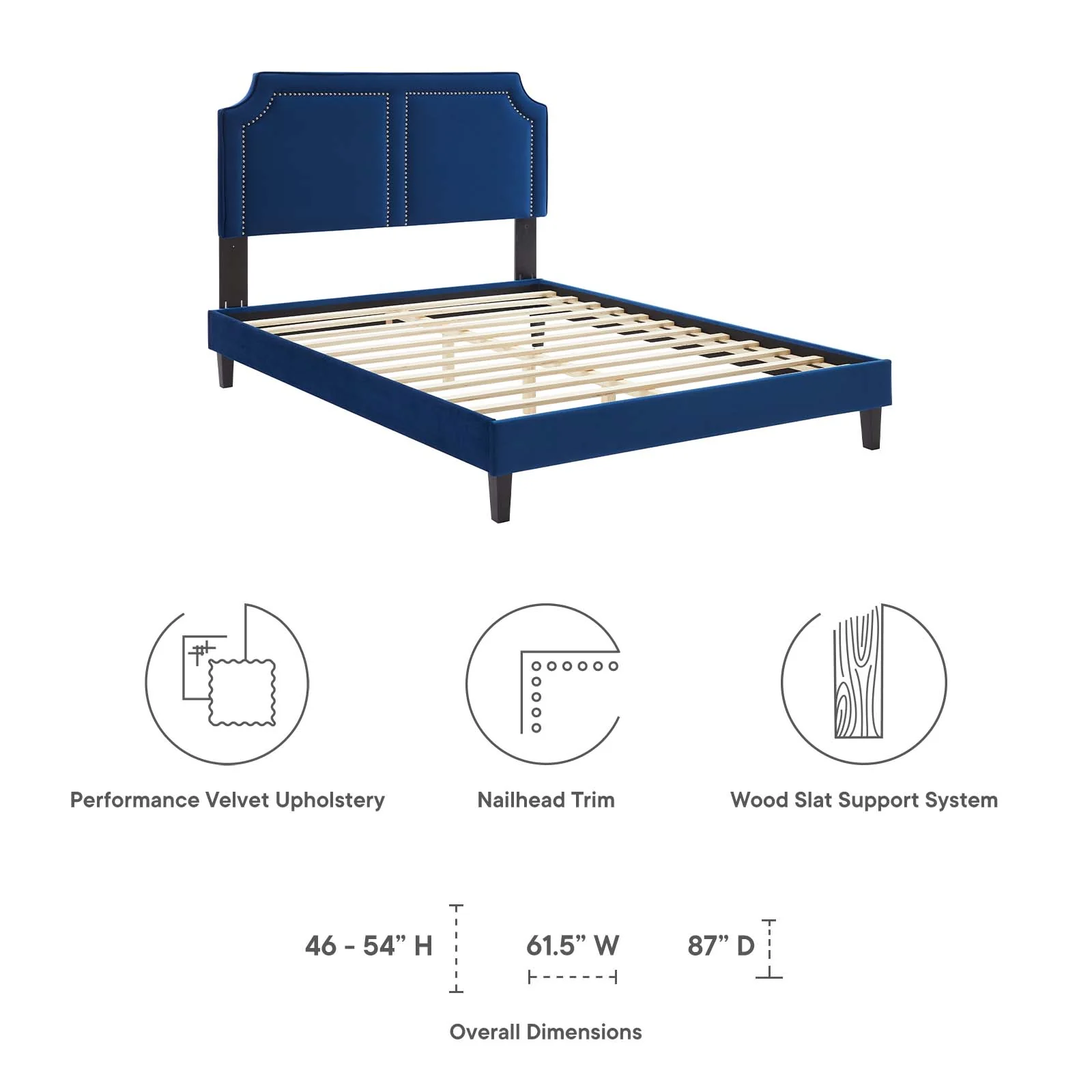 Novi Performance Velvet Full Bed By Modway - MOD-6813 - Image 32