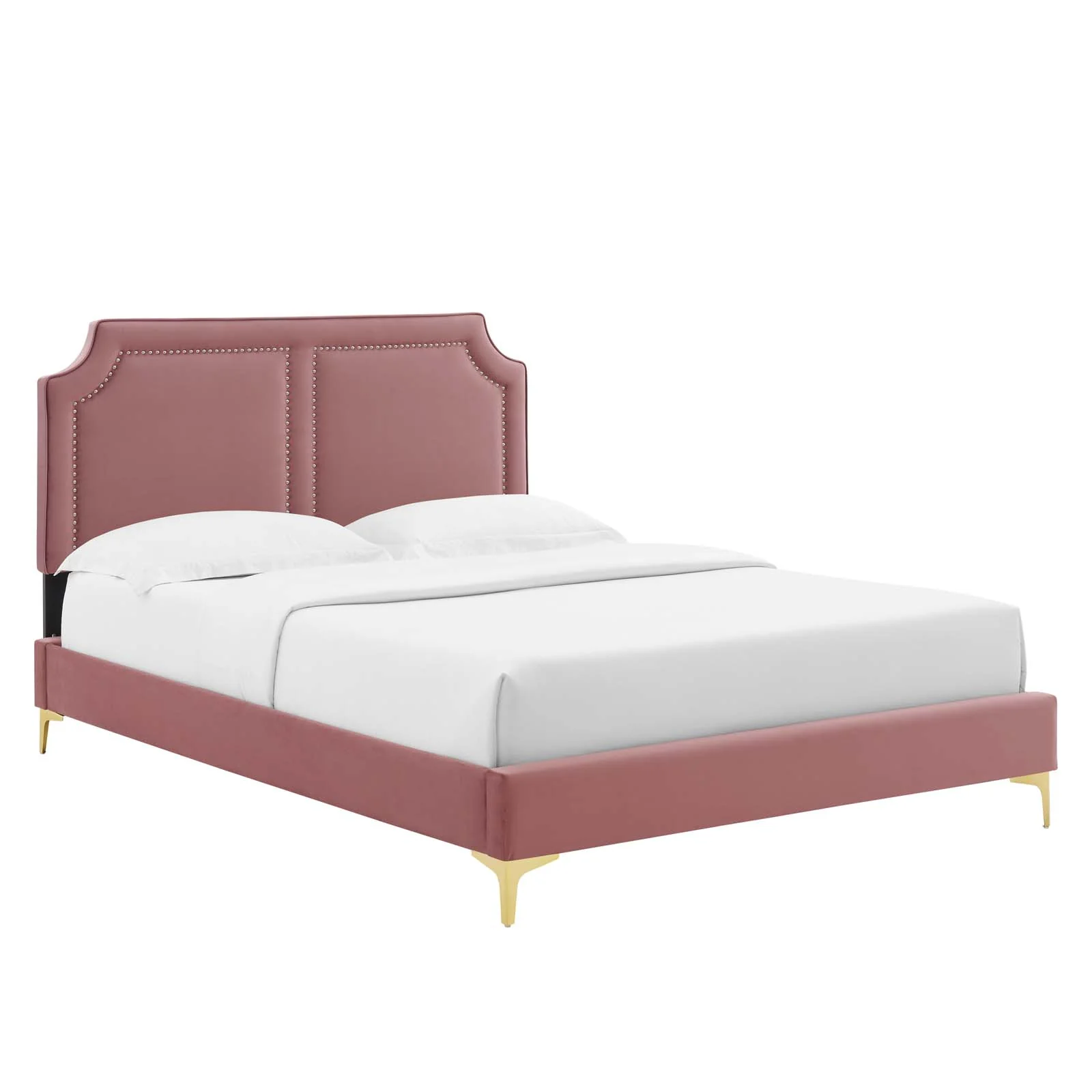 Novi Performance Velvet Queen Bed By Modway - MOD-6818 - Image 13