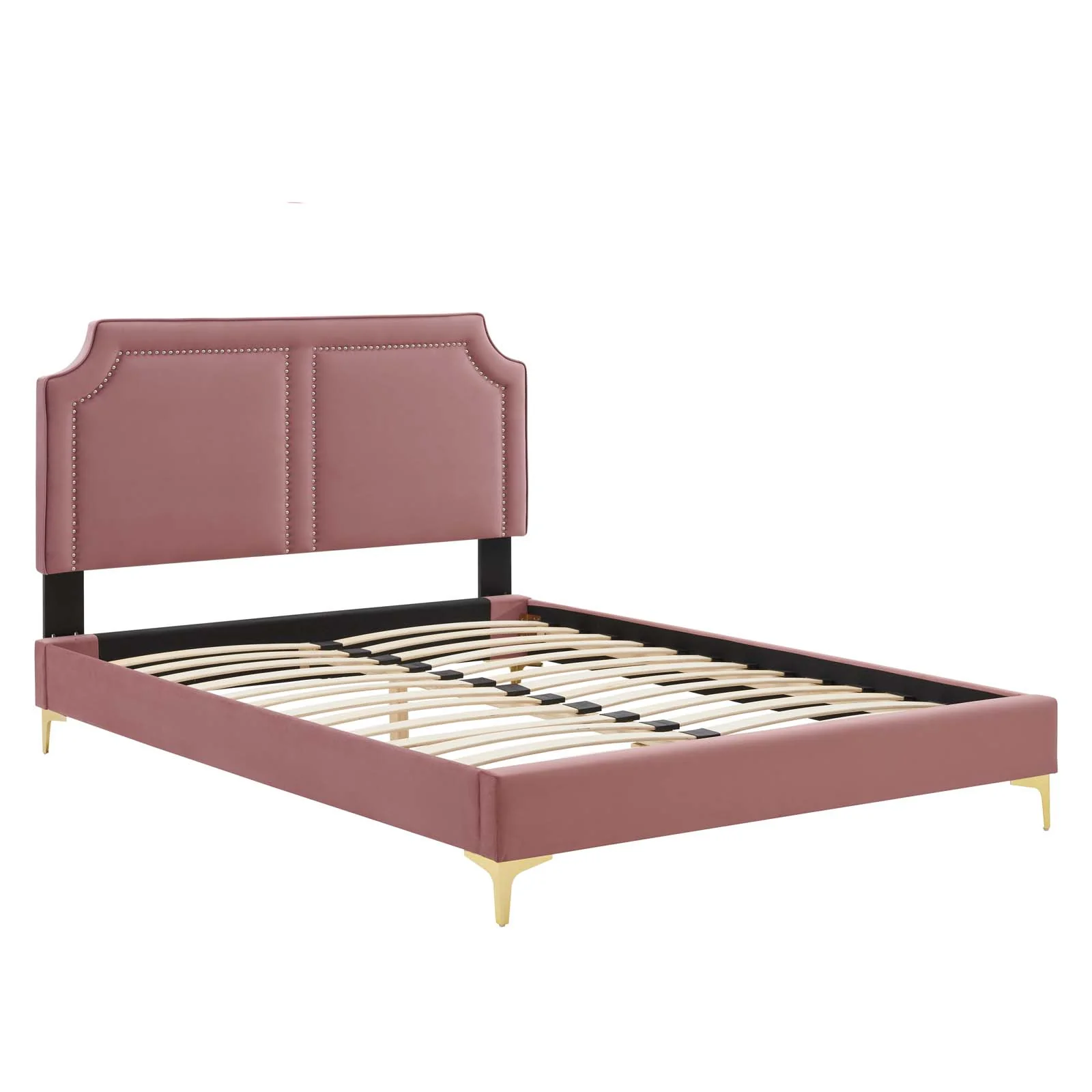 Novi Performance Velvet Queen Bed By Modway - MOD-6818 - Image 16
