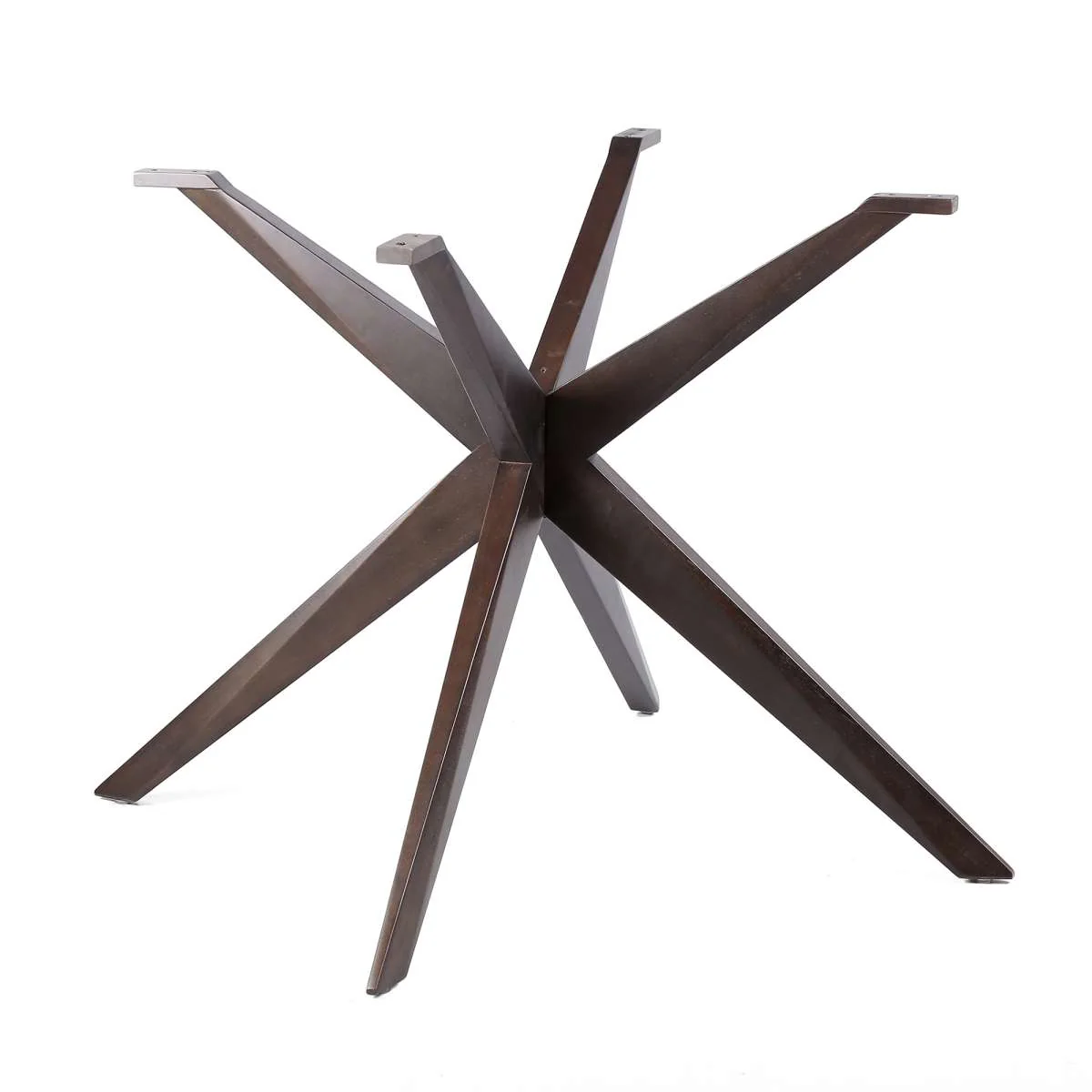 Oasis Outdoor Light Eucalyptus Wood and Concrete Round Dining Table By Armen Living - Image 10