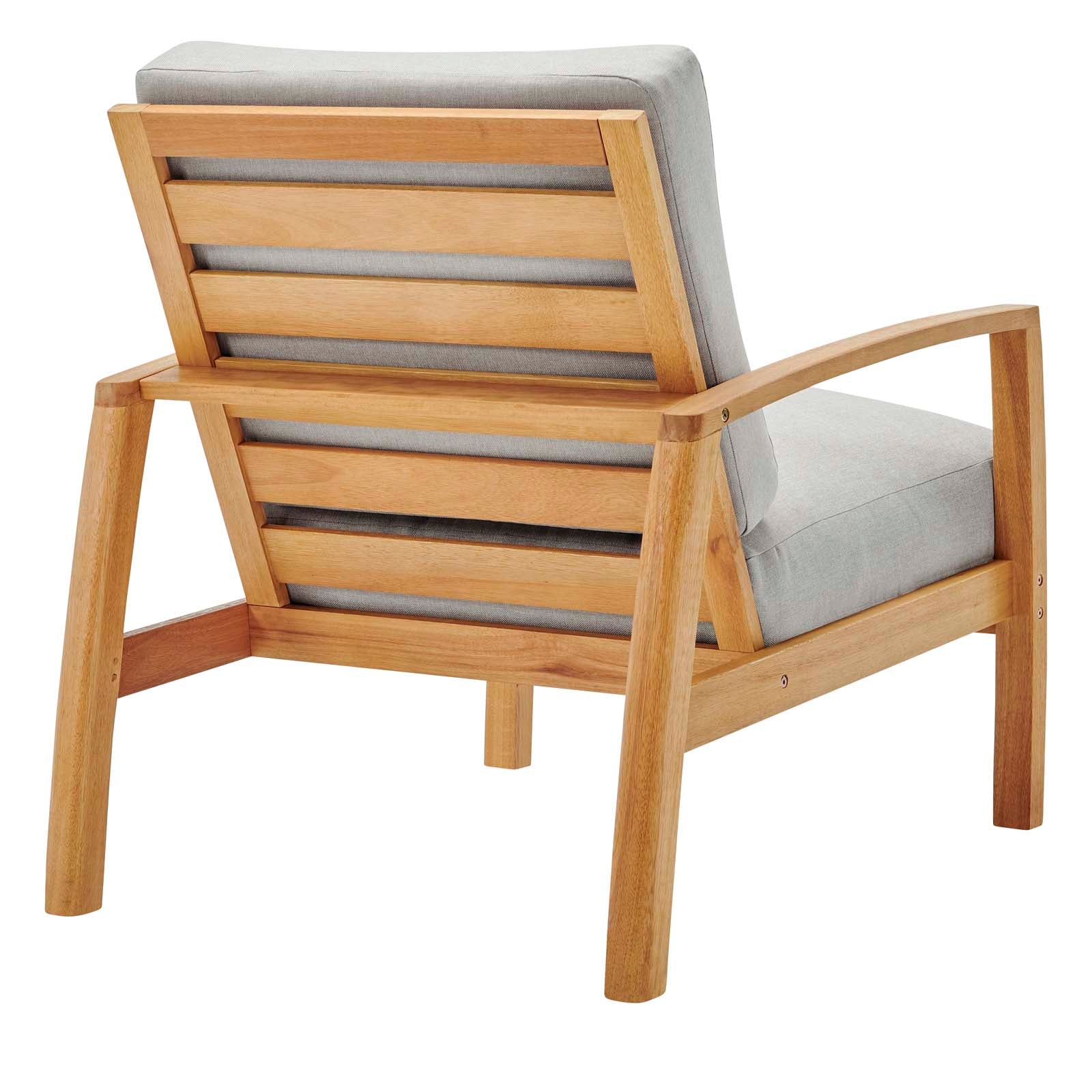 Orlean 3 Piece Outdoor Patio Eucalyptus Wood Set By Modway - EEI-3822 - Image 6