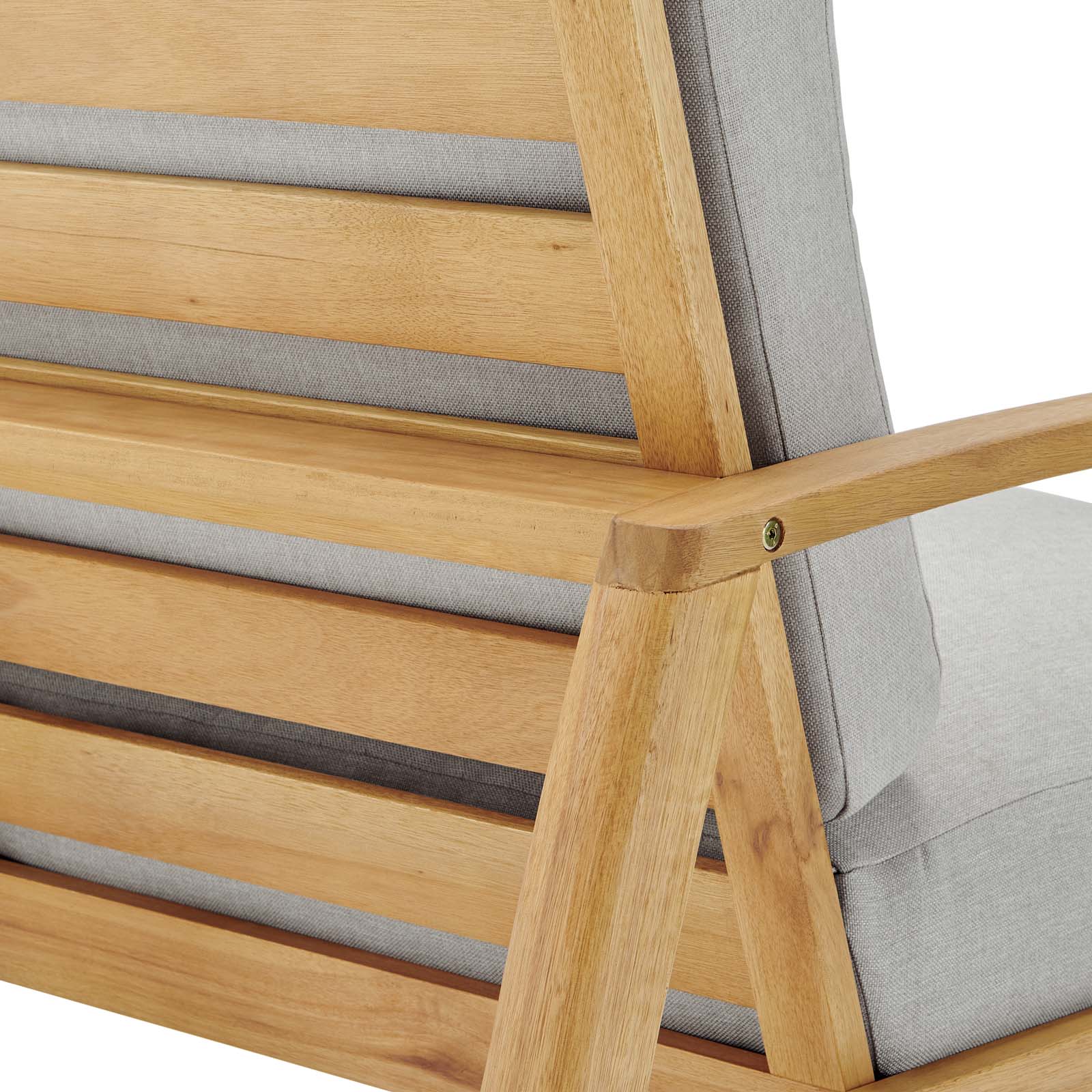 Orlean Outdoor Patio Eucalyptus Wood Lounge Armchair Set of 2 By Modway - EEI-3993 - Image 7
