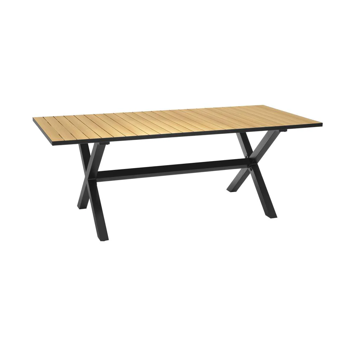 Paseo & Portals Outdoor 5 Piece Black Aluminum Dining Set By Armen Living - Image 7