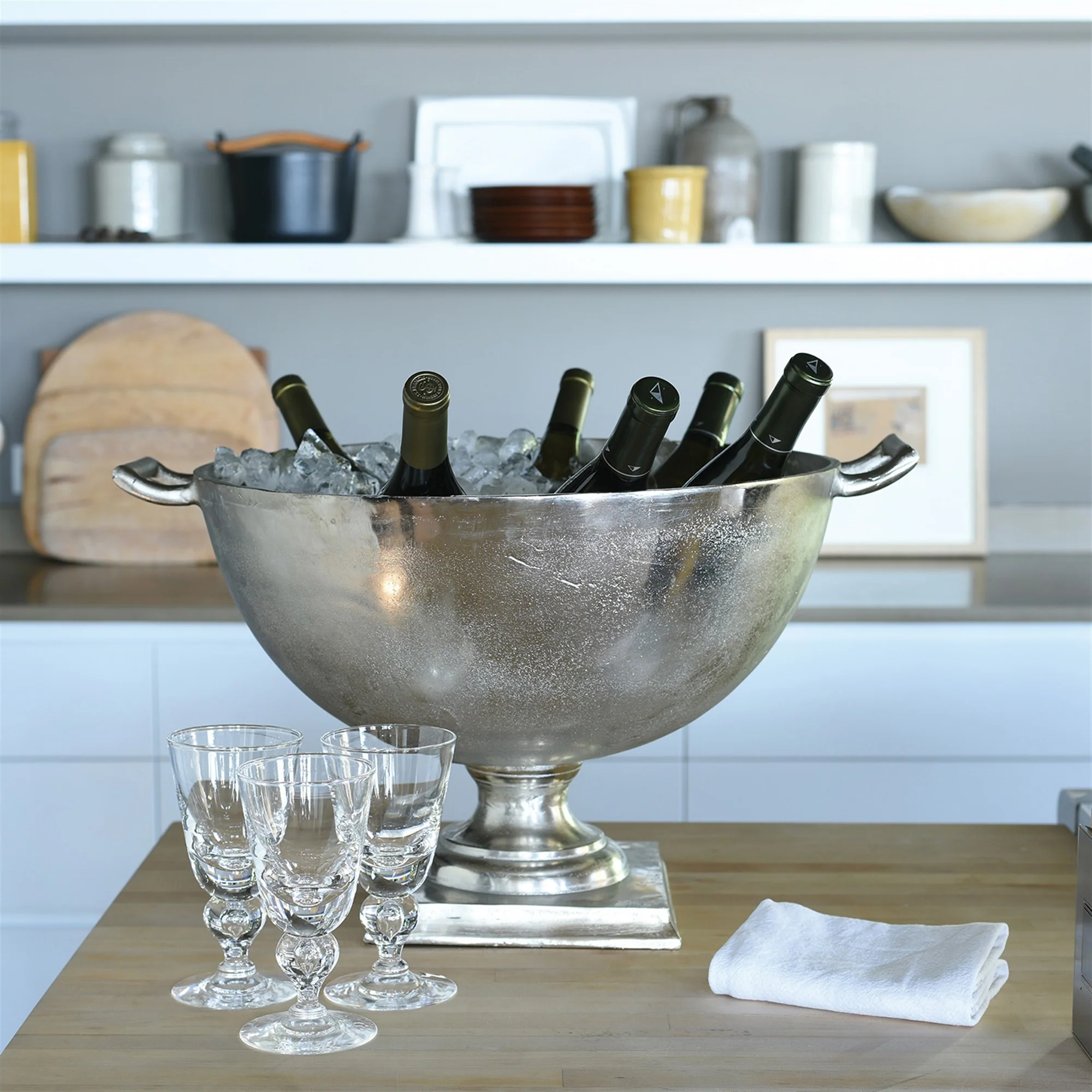 Pierson Urn, Nickel By HomArt