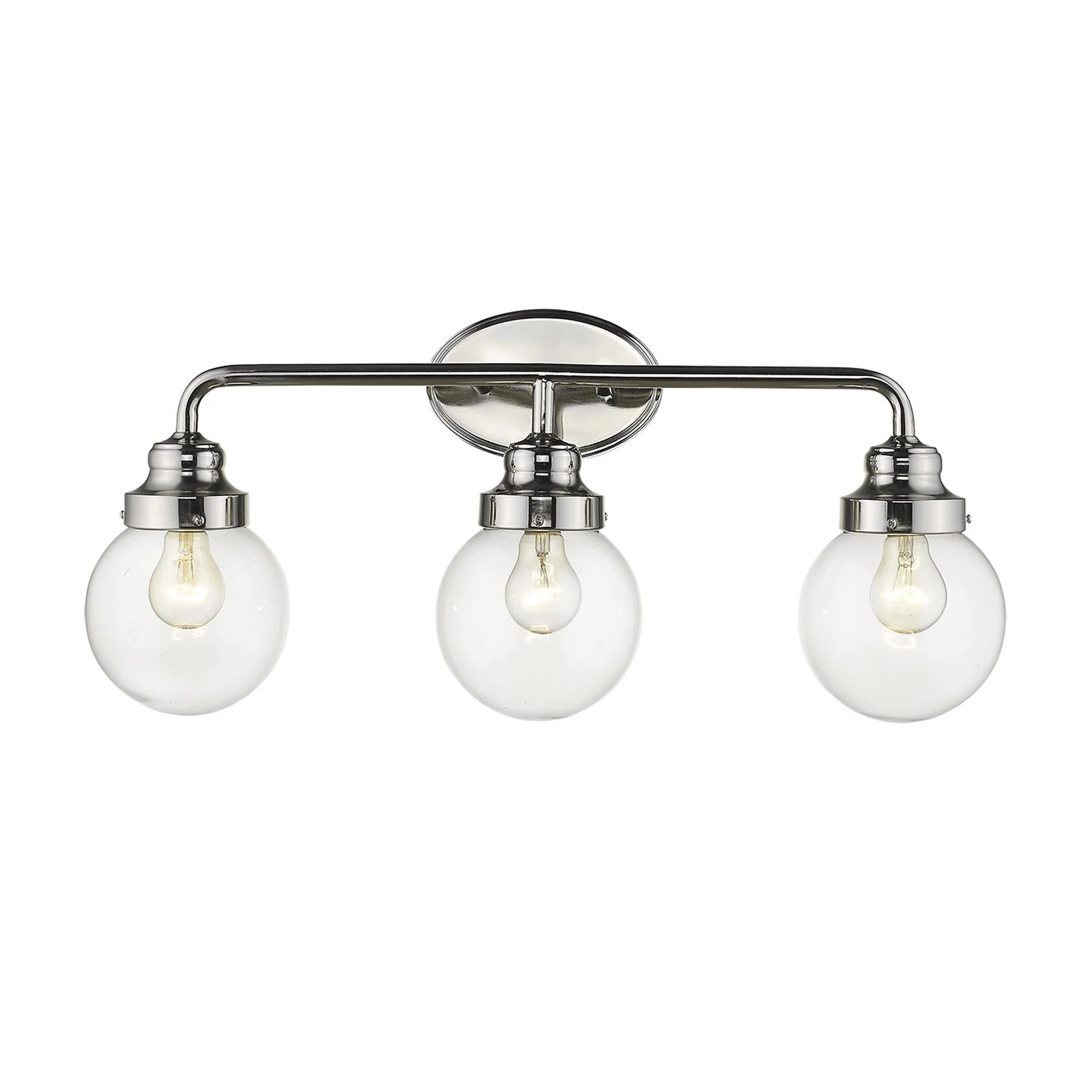 Portsmith 3-Light Polished Nickel Vanity By Homeroots - Image 2